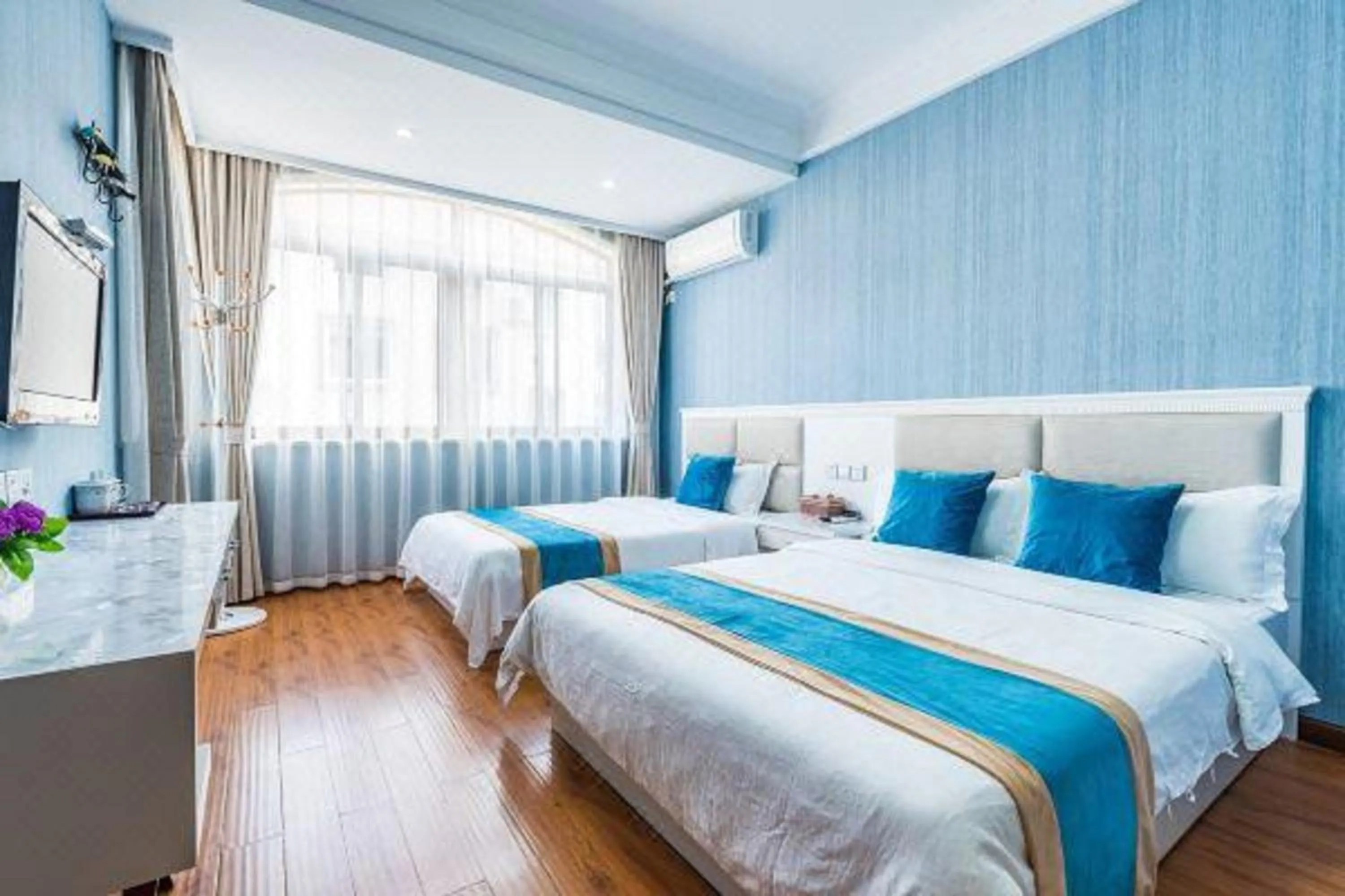 Photo of the whole room, Bed in One Meter Sunshine Hotel Xi'an Xianyang International Airport Flagship Store