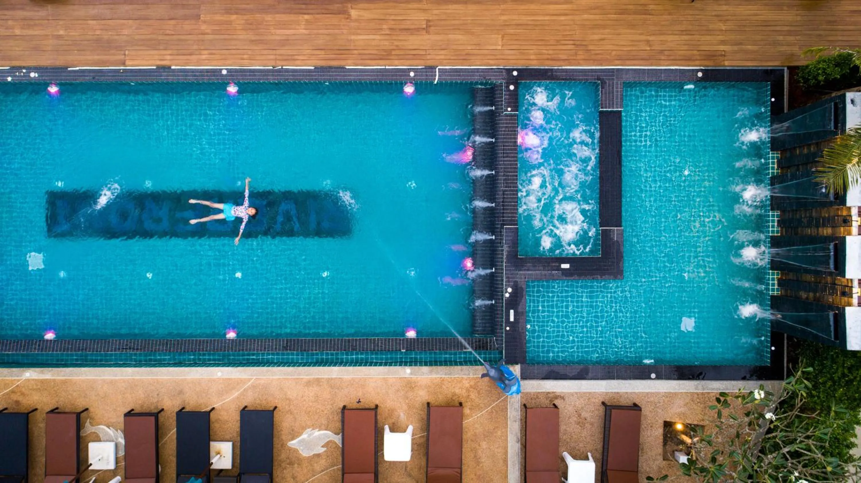 Swimming pool in River Front Krabi Hotel