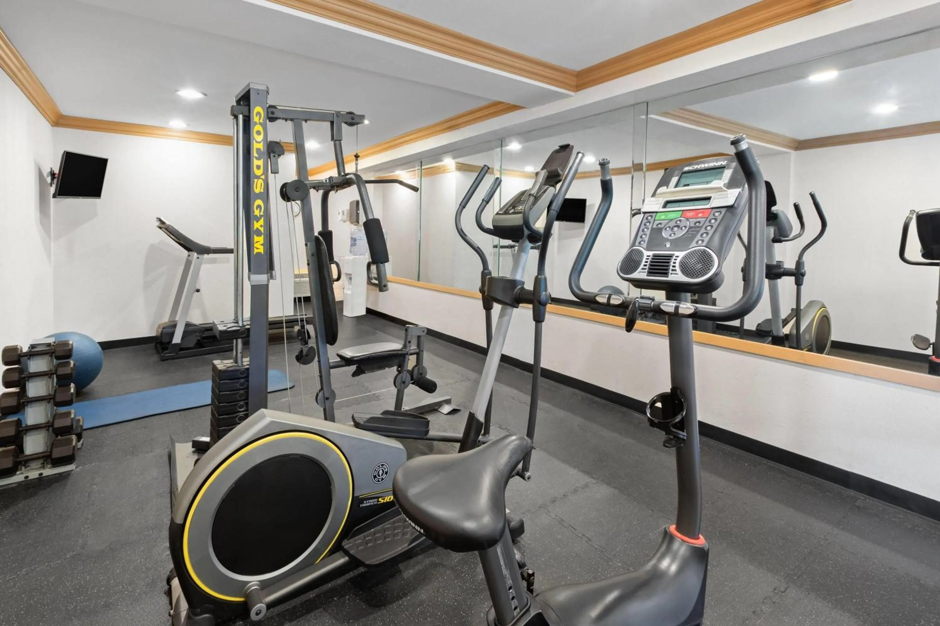 Fitness centre/facilities in Howard Johnson by Wyndham Romulus Detroit Metro Airport