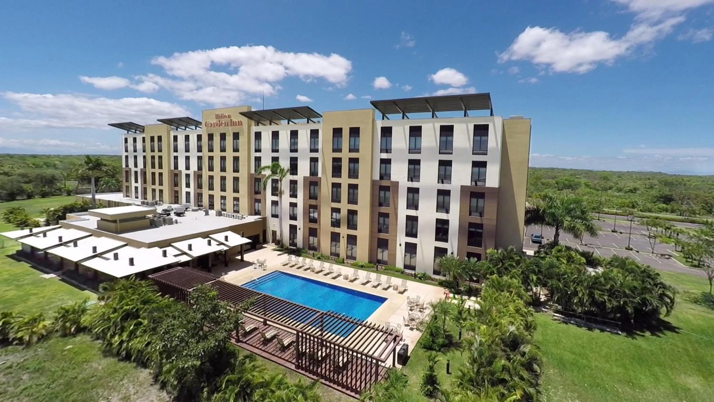 Pool view in Hilton Garden Inn Guanacaste Airport