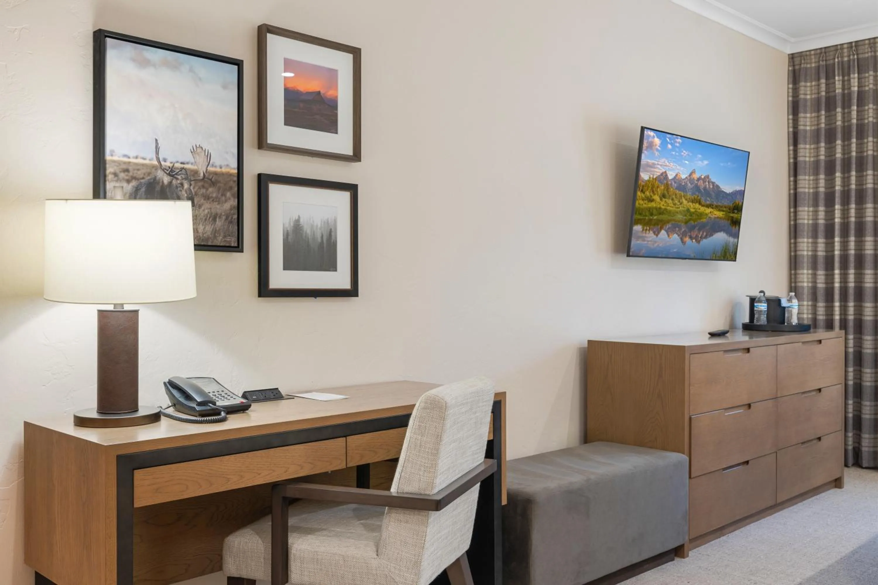 Bed in The Lodge at Jackson Hole