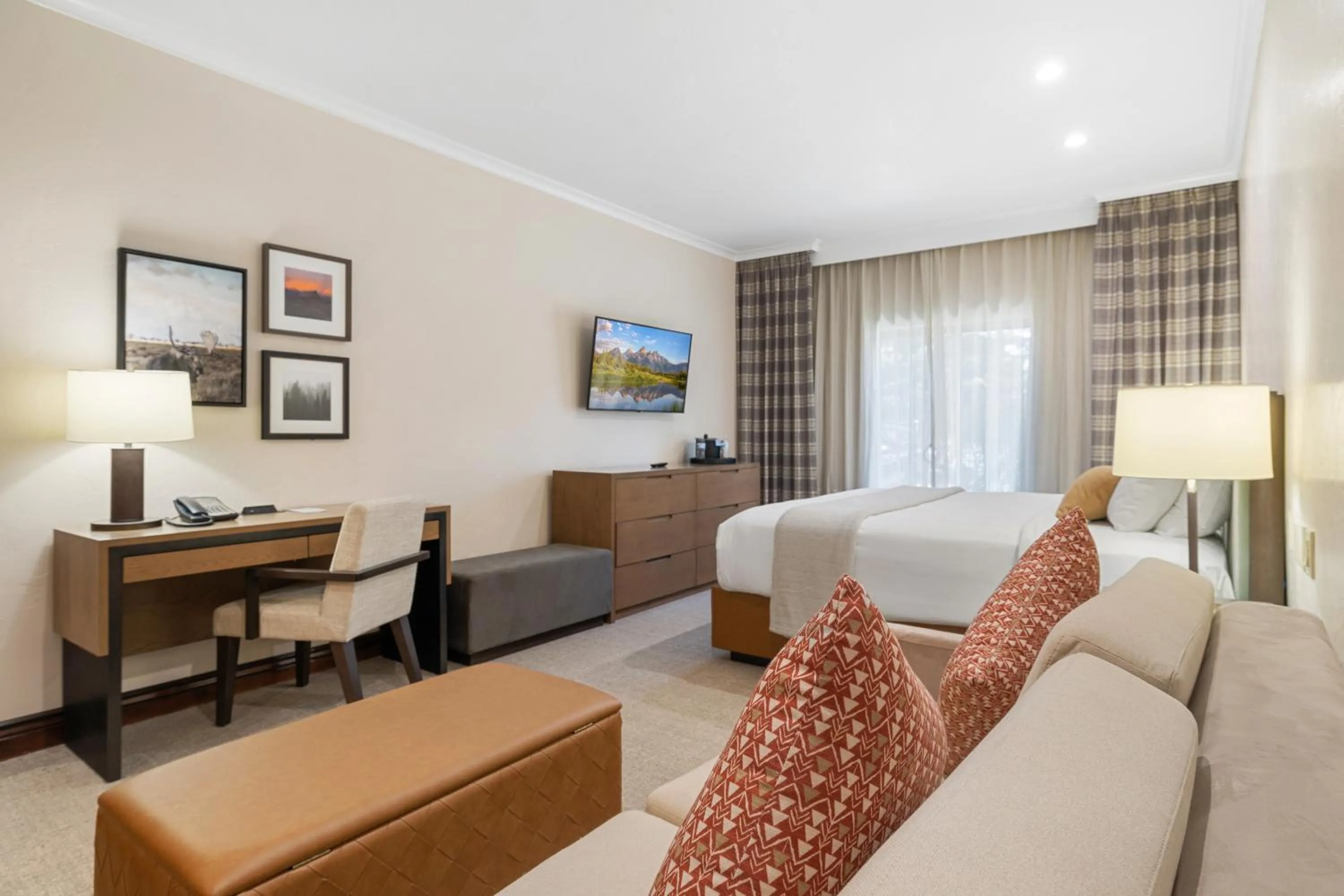 Bed in The Lodge at Jackson Hole