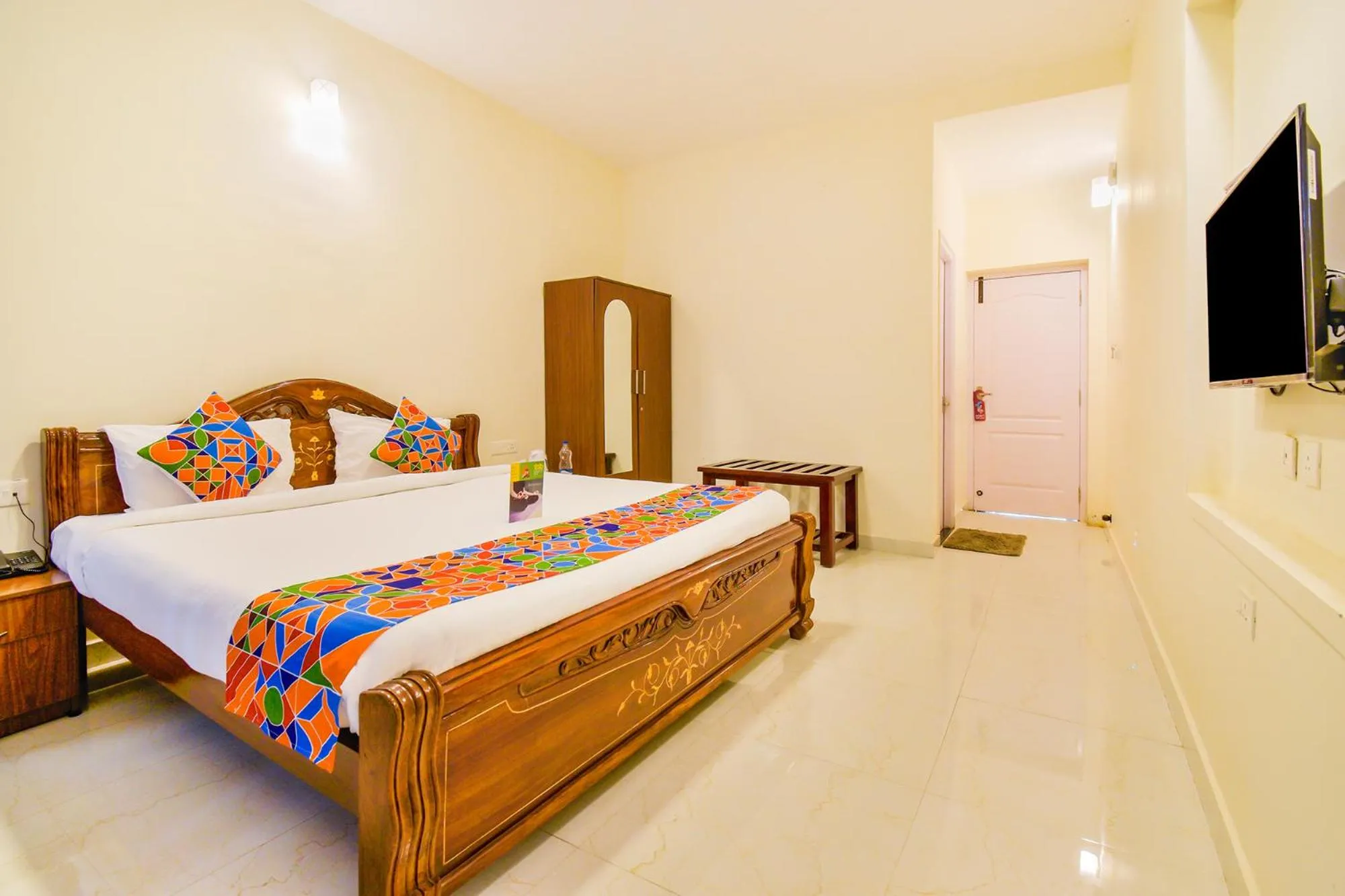 Bedroom, Bed in FabHotel Vinu Valley Resorts - Nr Ketti Valley View Point