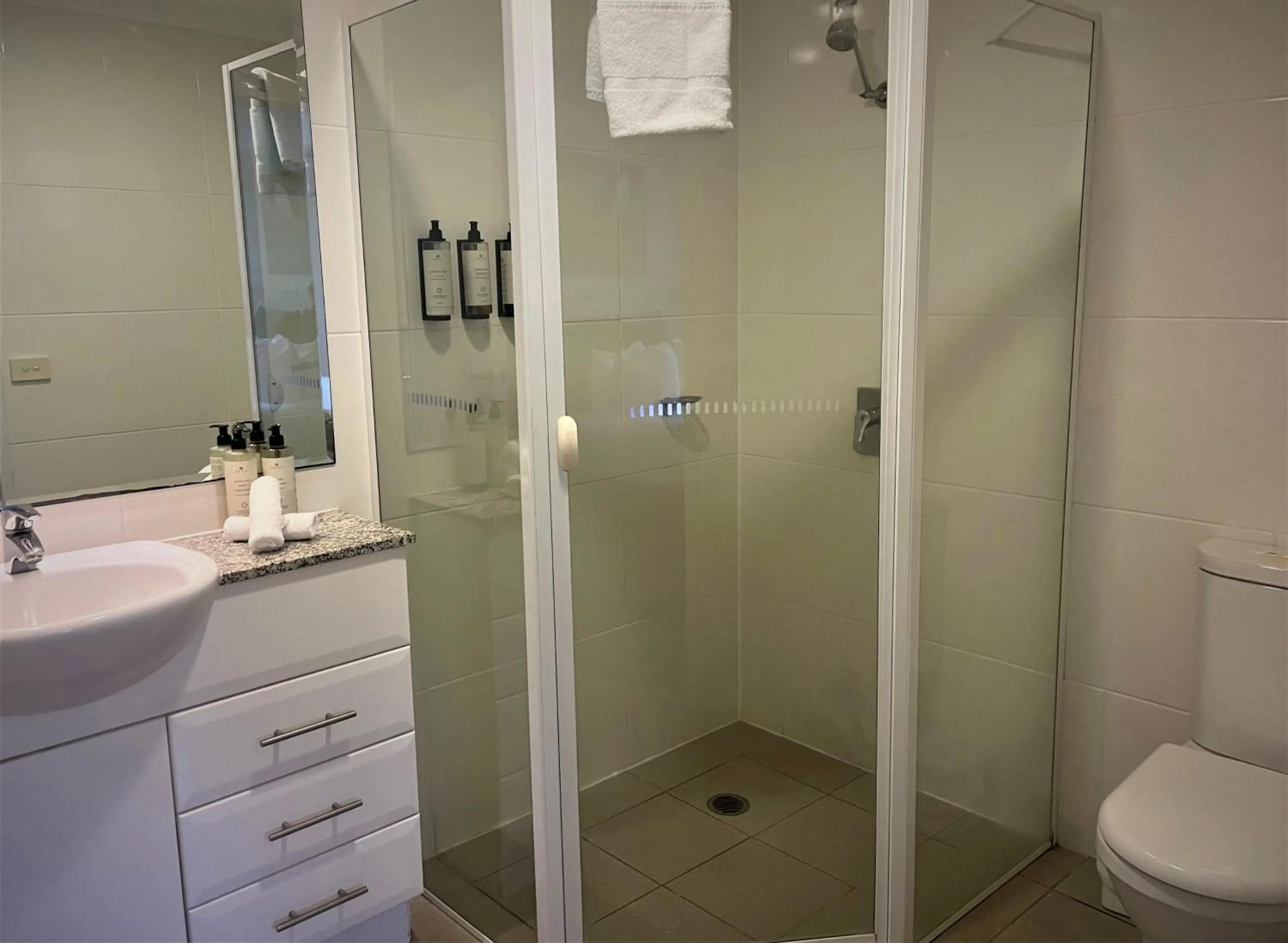 Shower in Ramada Resort by Wyndham Shoal Bay