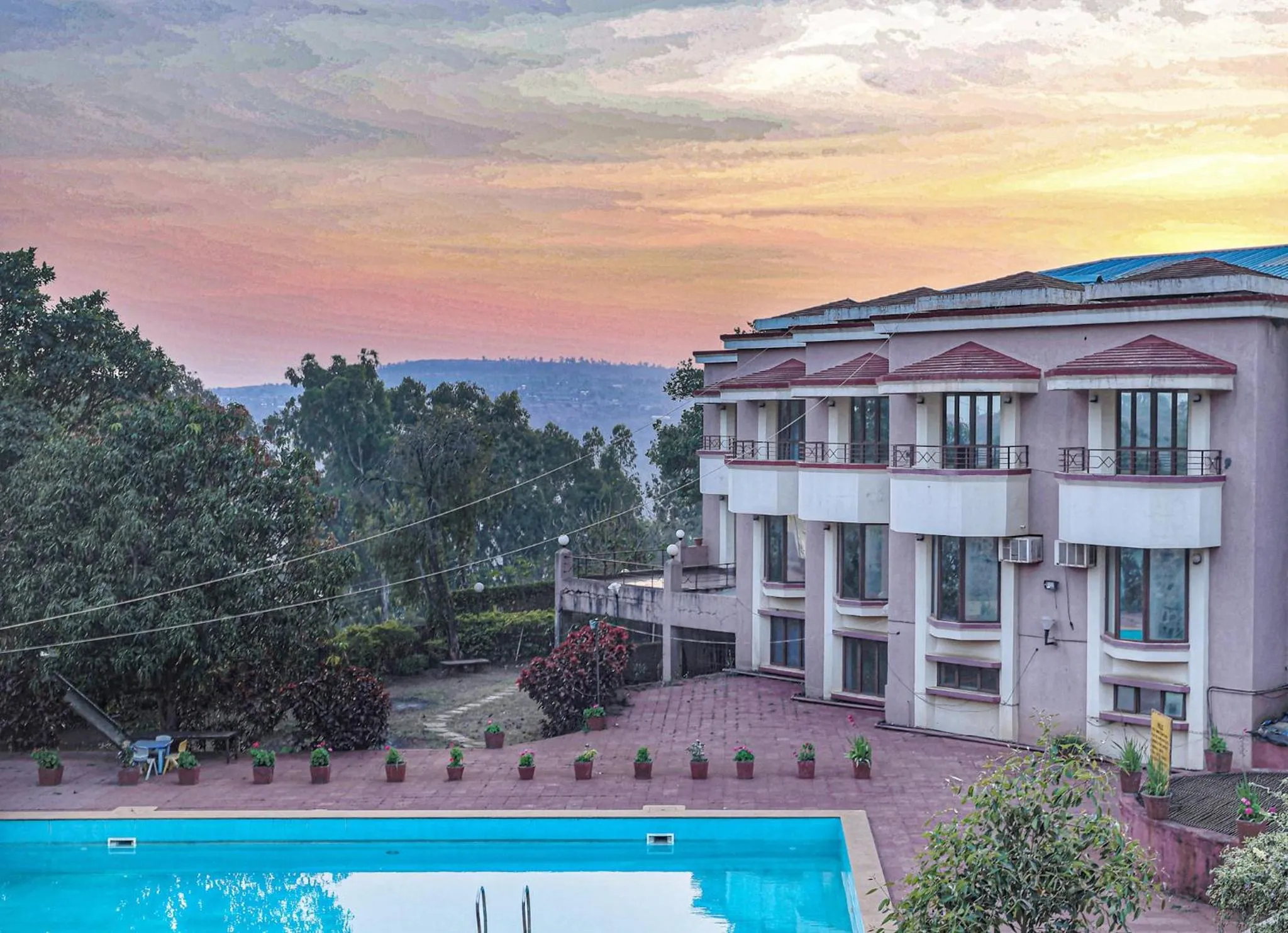 Property building in The Dhanhills - a valley view hotel in panchgani