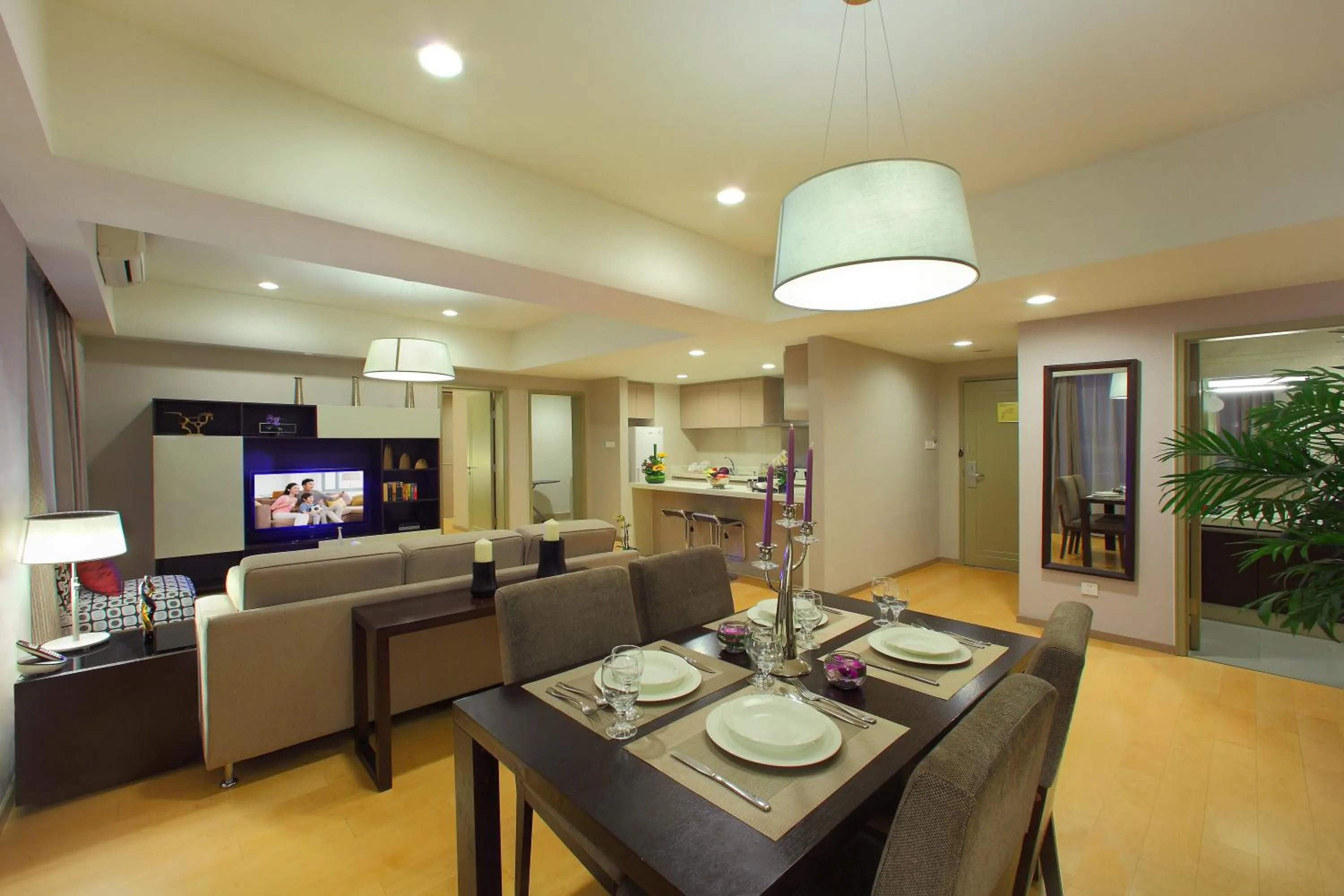 Kitchen or kitchenette in Somerset Heping Shenyang