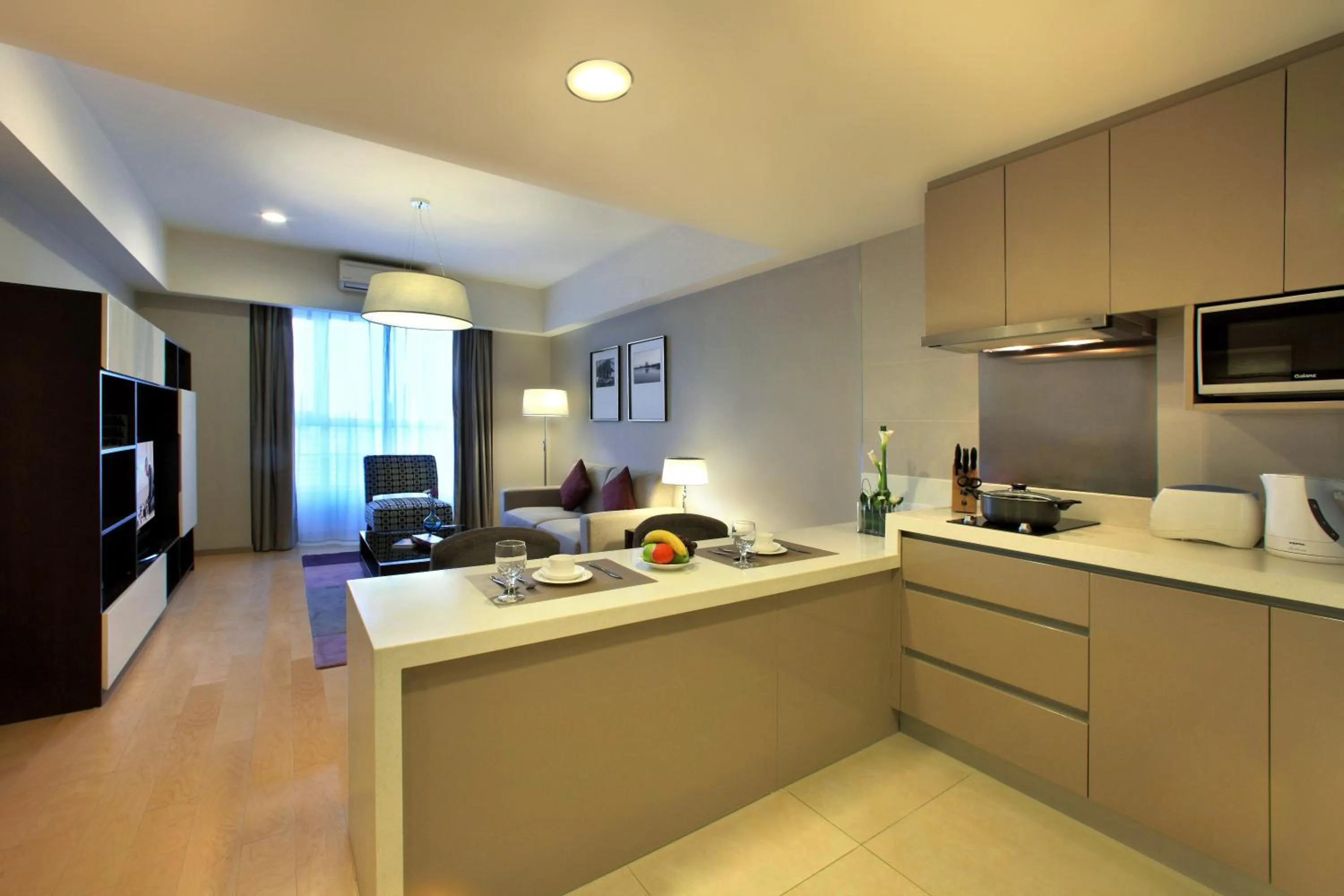 Kitchen or kitchenette in Somerset Heping Shenyang