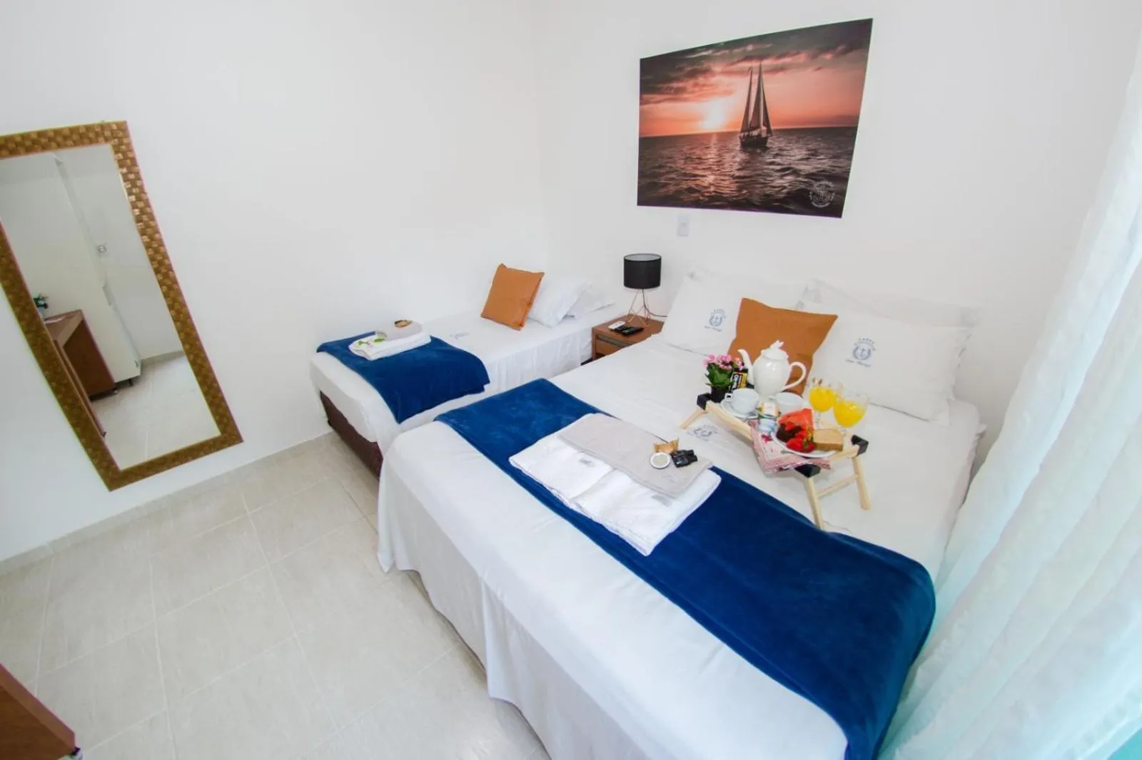 Bed in Pousada Dom Marujo