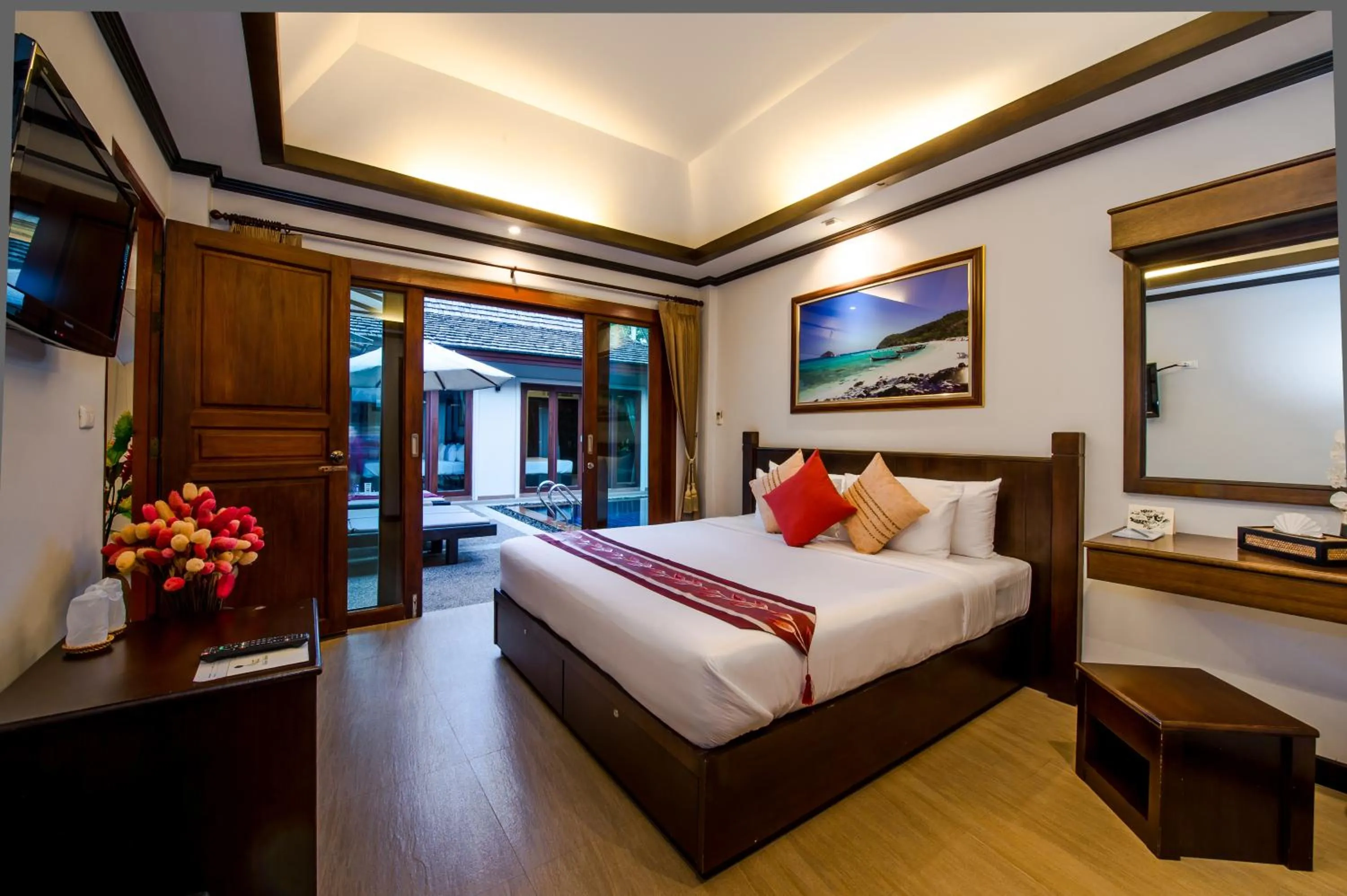 View (from property/room), Bed in Pai Tan Villas - SHA Extra Plus