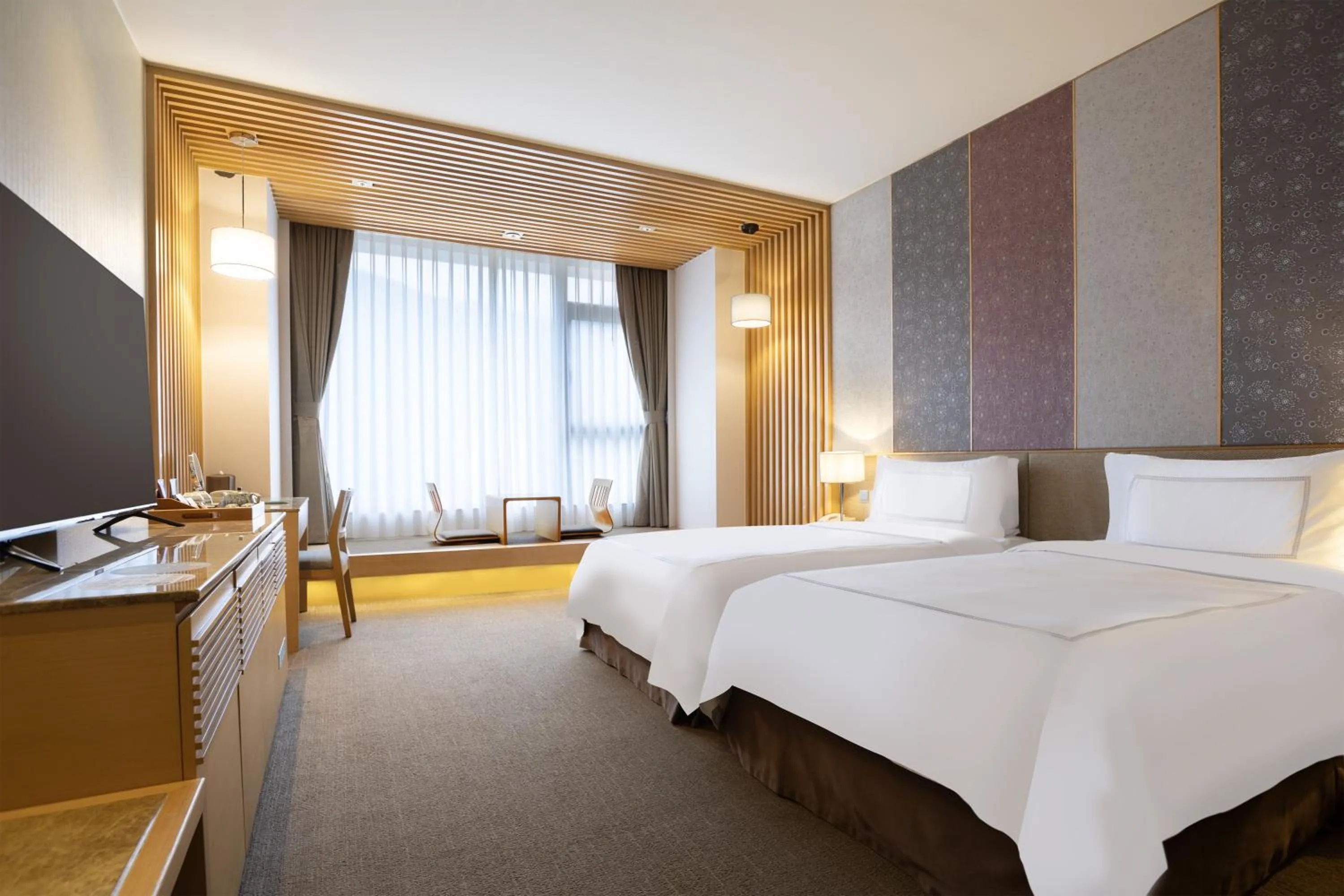 Bed in Evergreen Resort Hotel - Jiaosi