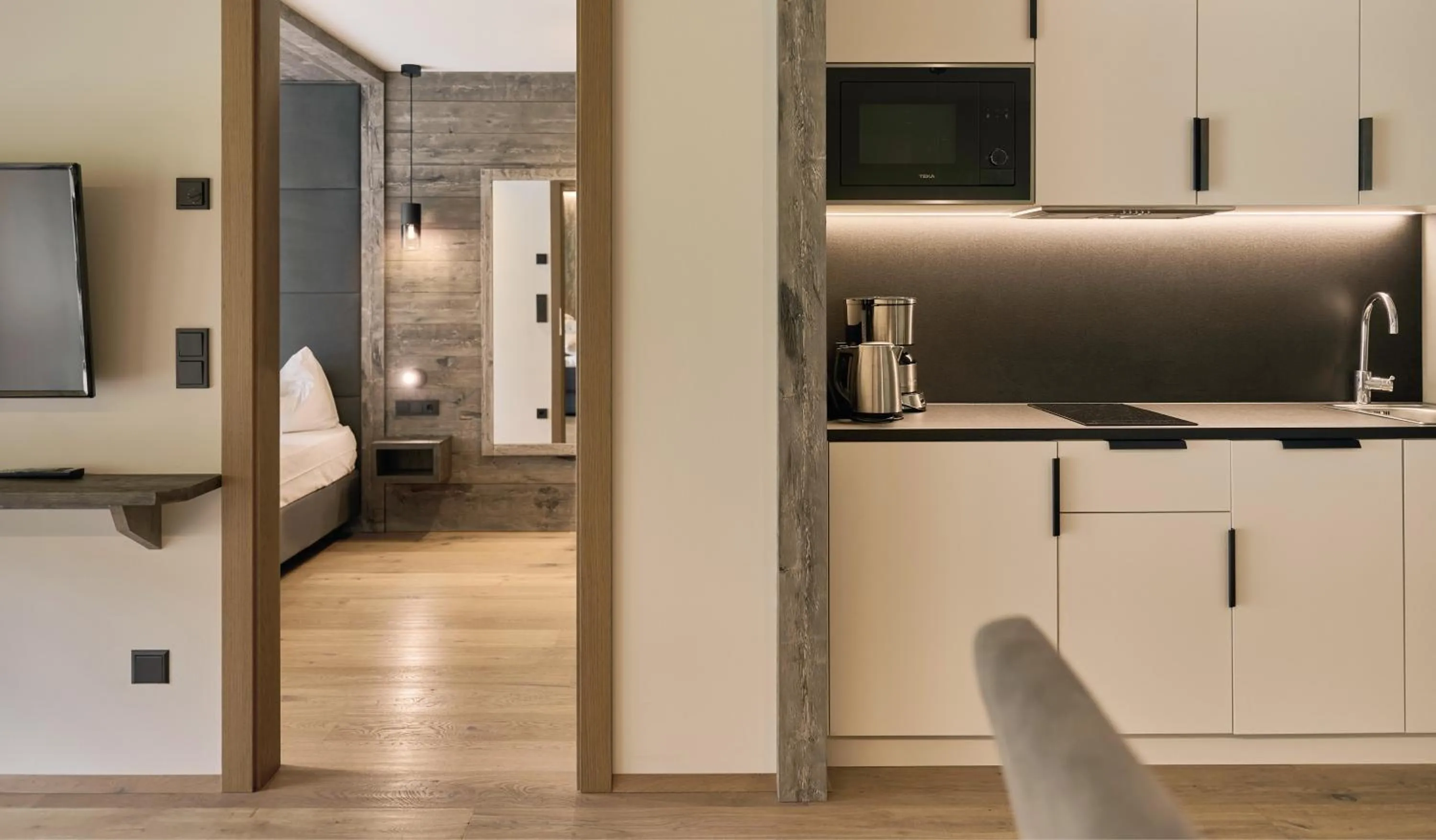 Kitchen or kitchenette in Hirben Naturlaub