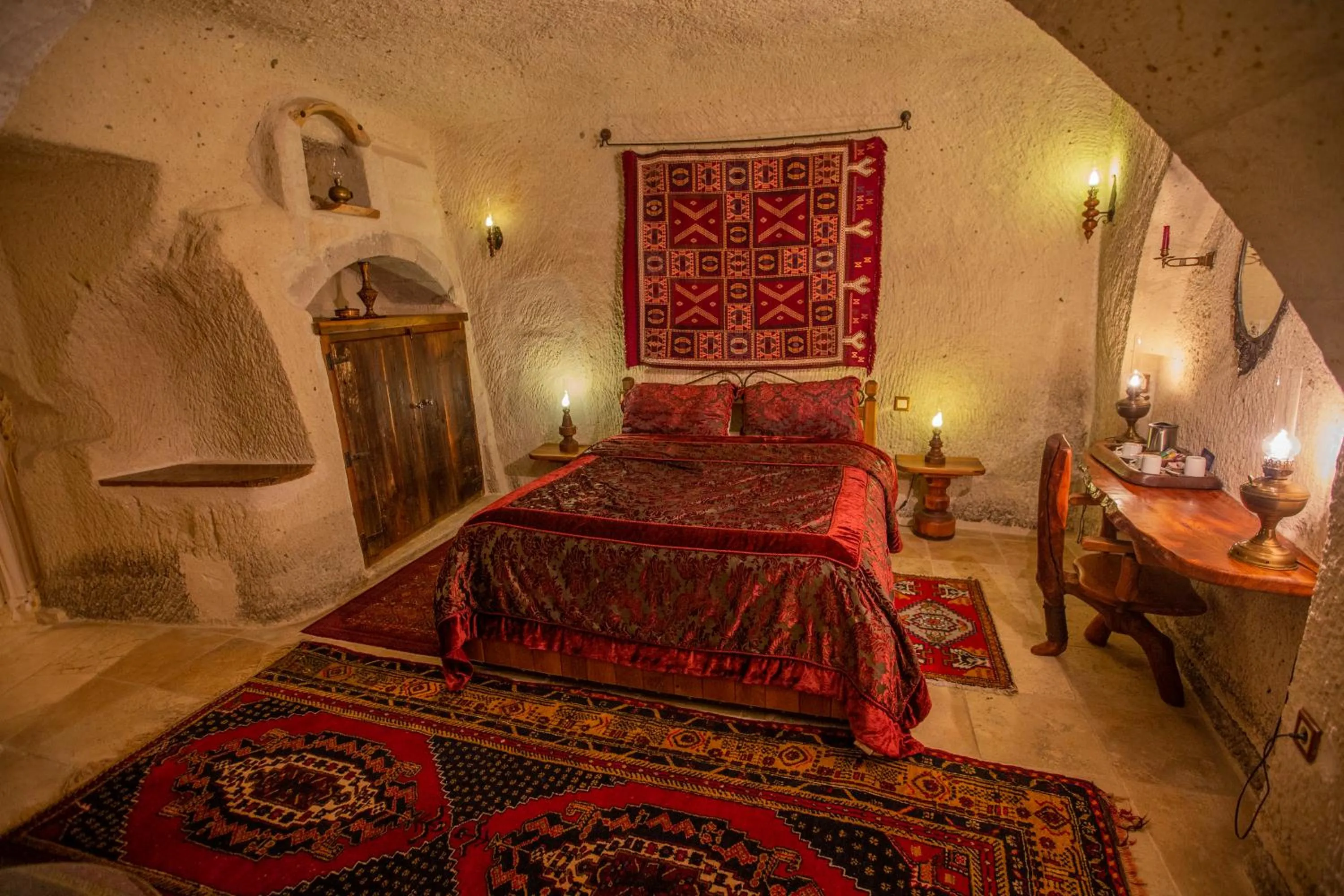 Bed in Koza Cave Hotel