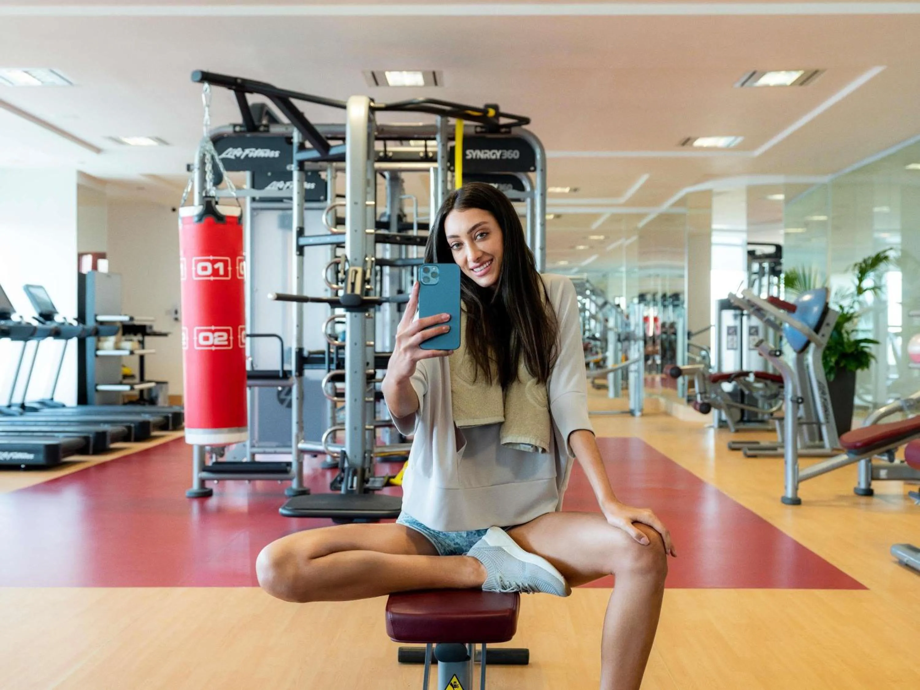 Fitness centre/facilities in Sofitel Abu Dhabi Corniche