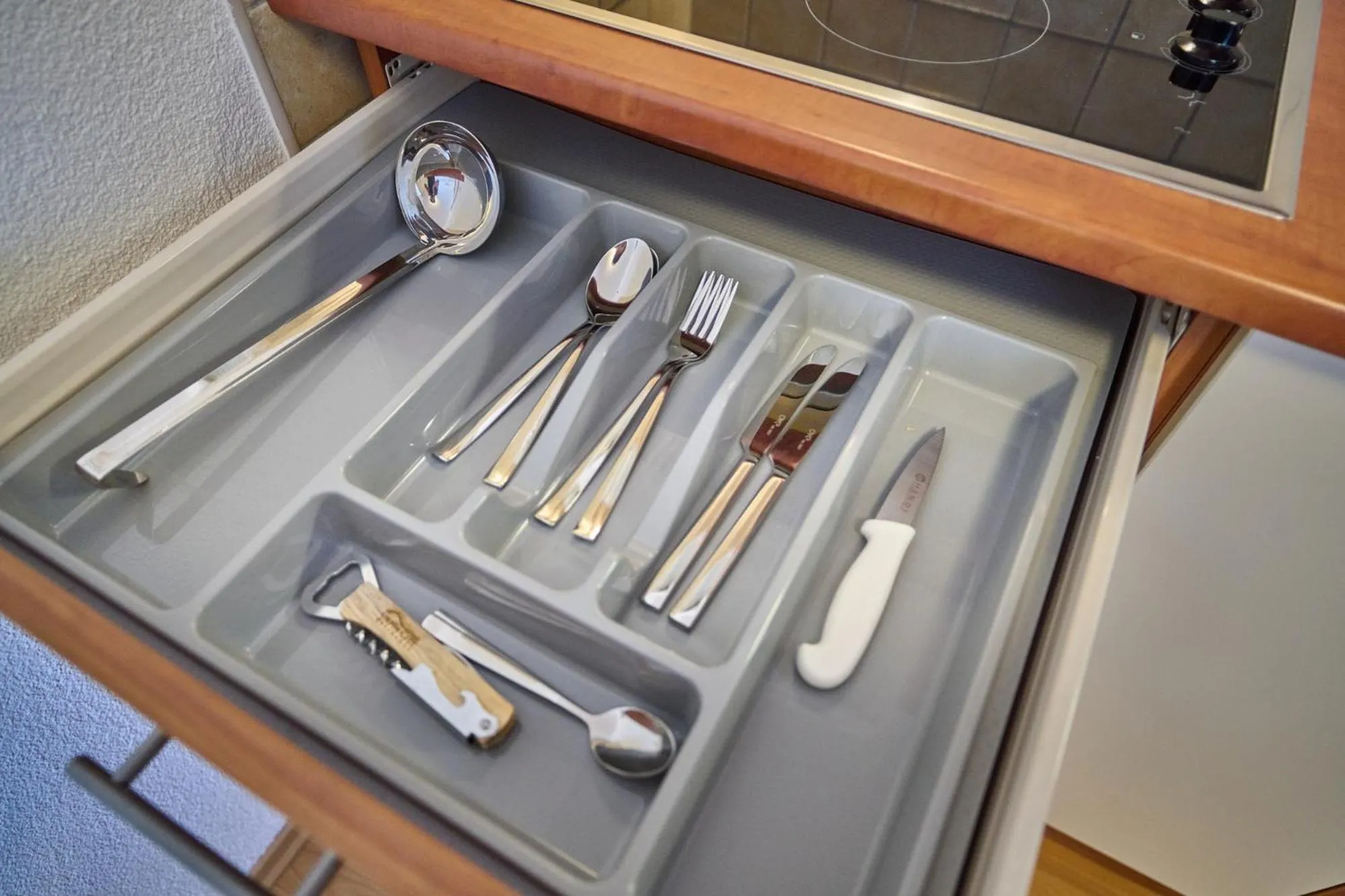 Kitchen or kitchenette in Urpí­n City Residence