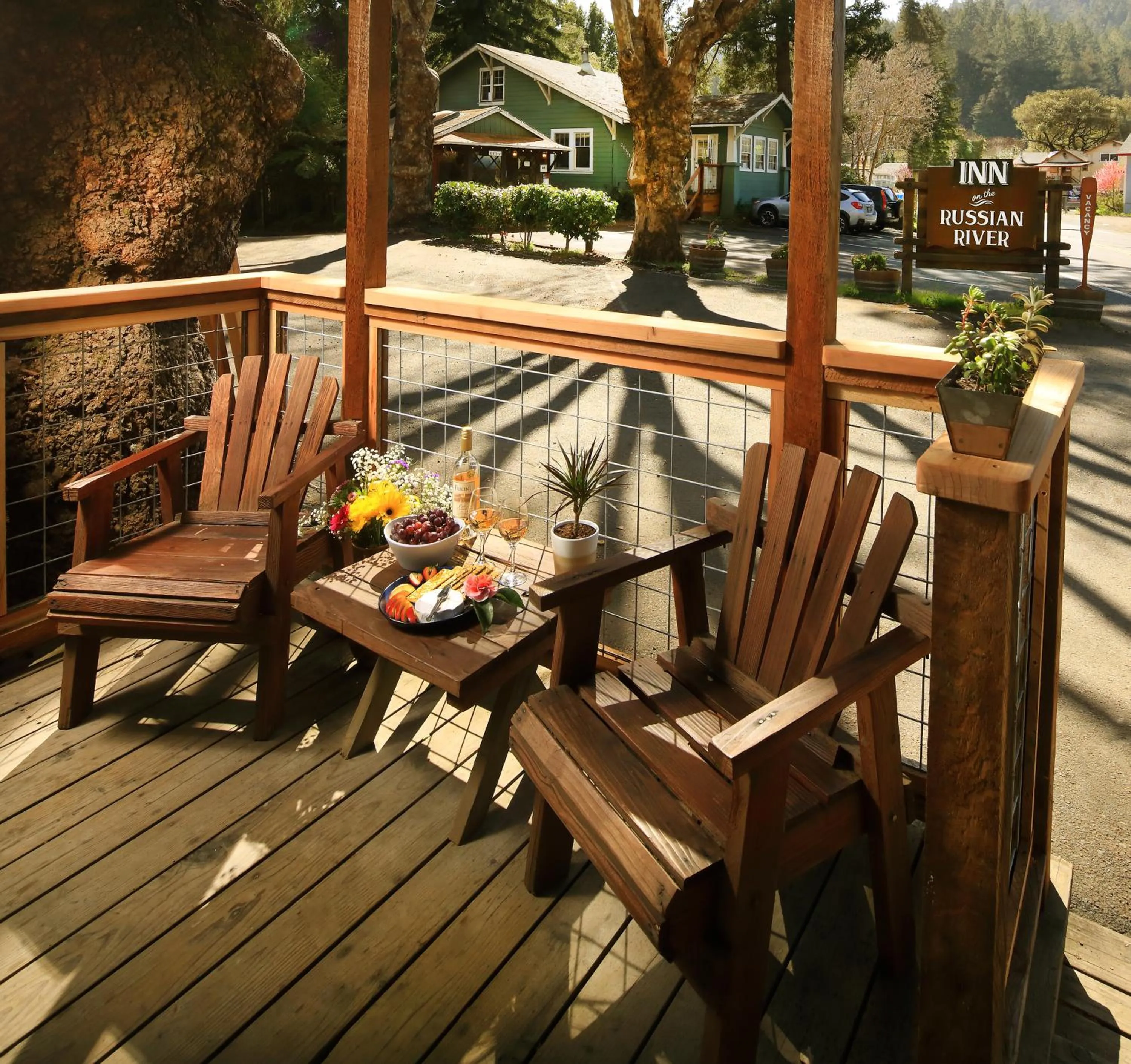 Patio in Inn on the Russian River