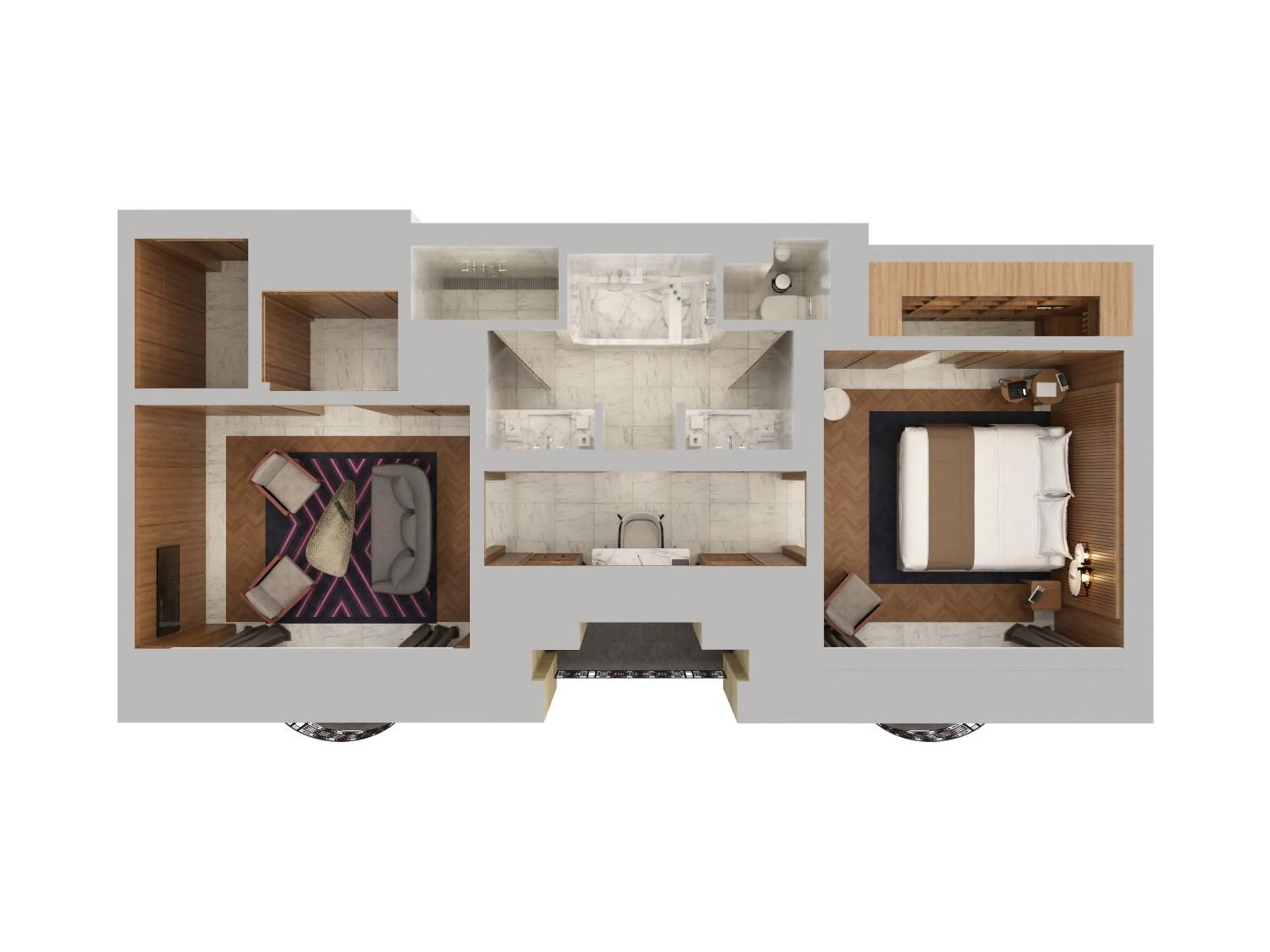 Floor plan in Mandarin Oriental Lutetia, Paris