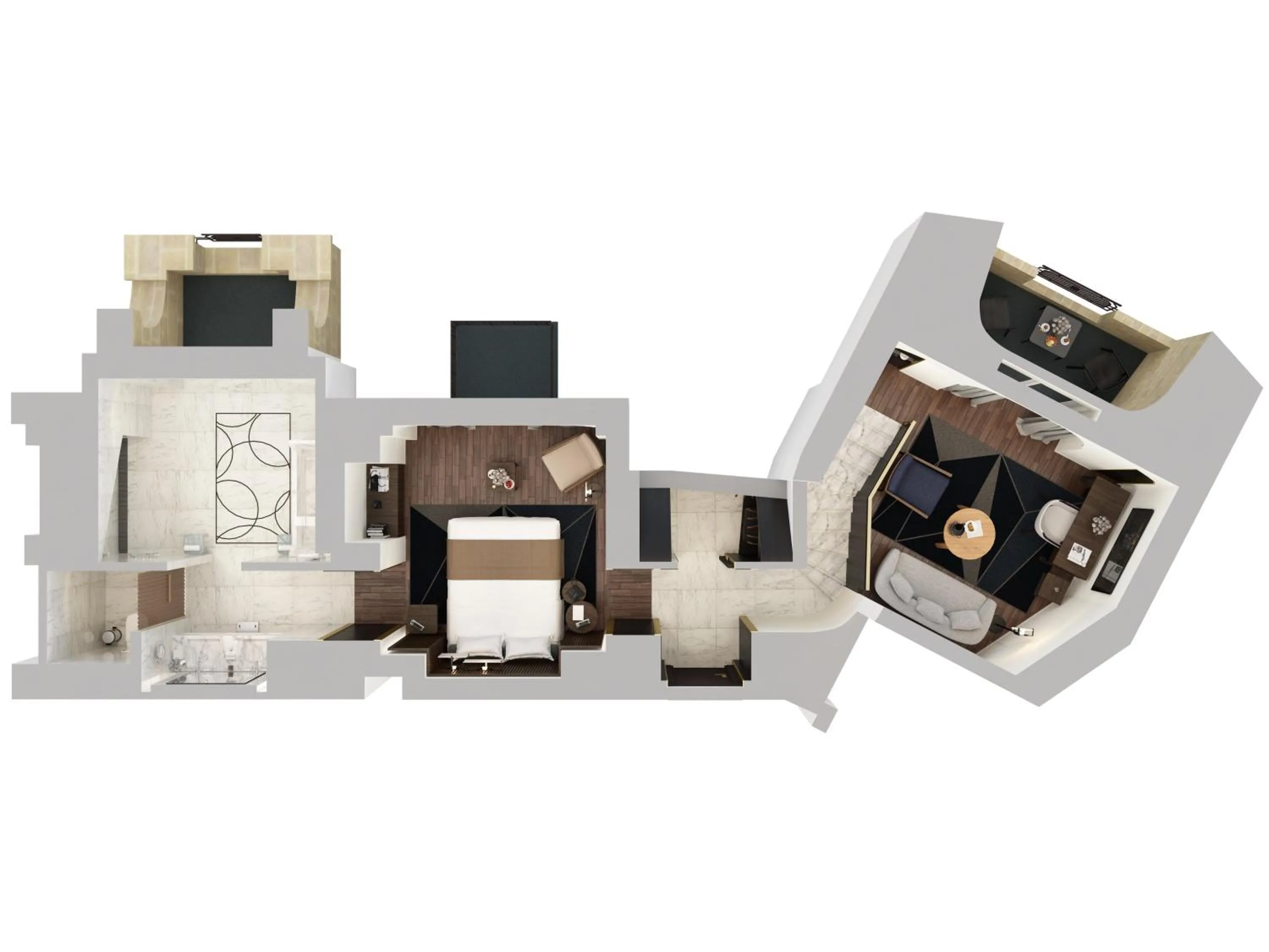 Floor plan in Mandarin Oriental Lutetia, Paris