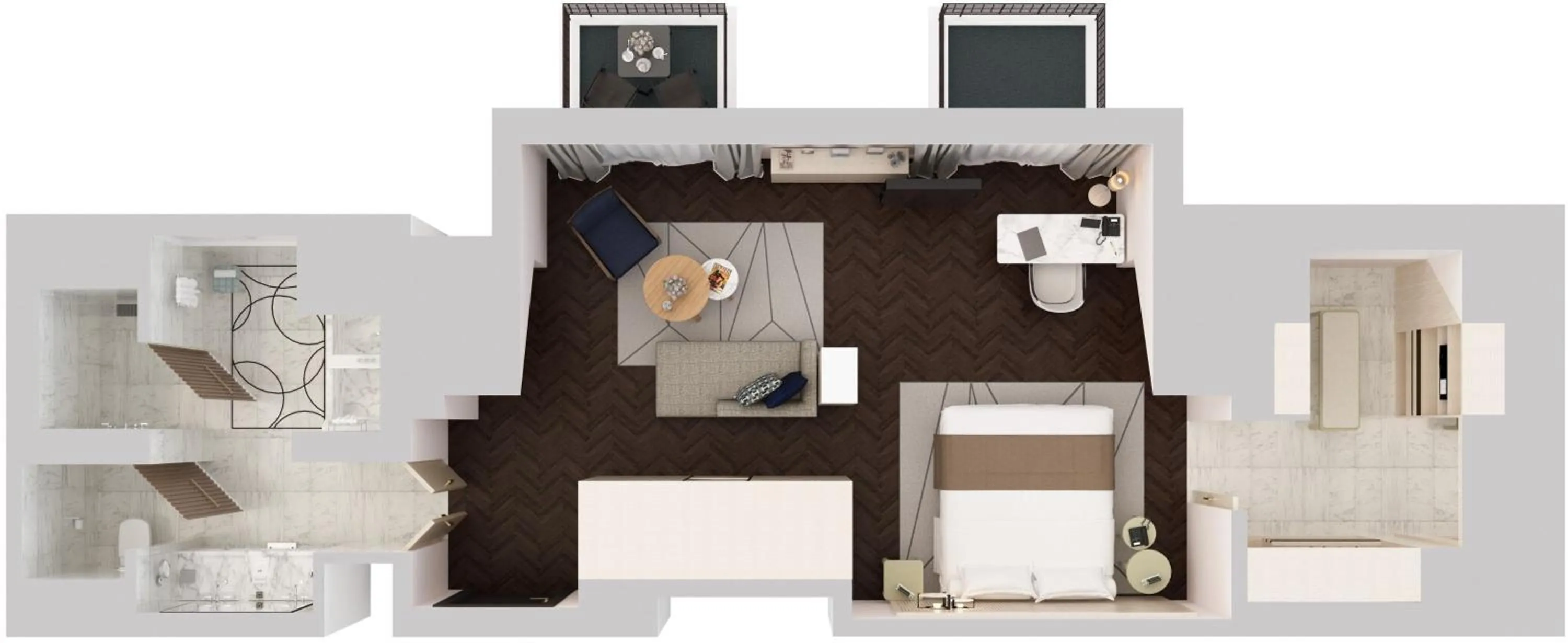 Floor plan in Mandarin Oriental Lutetia, Paris