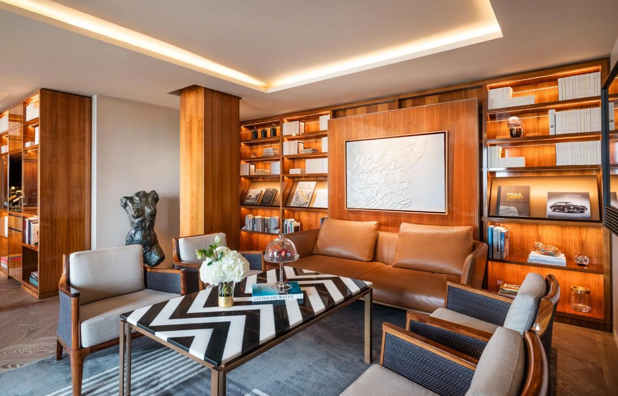 Living room in Mandarin Oriental Lutetia, Paris