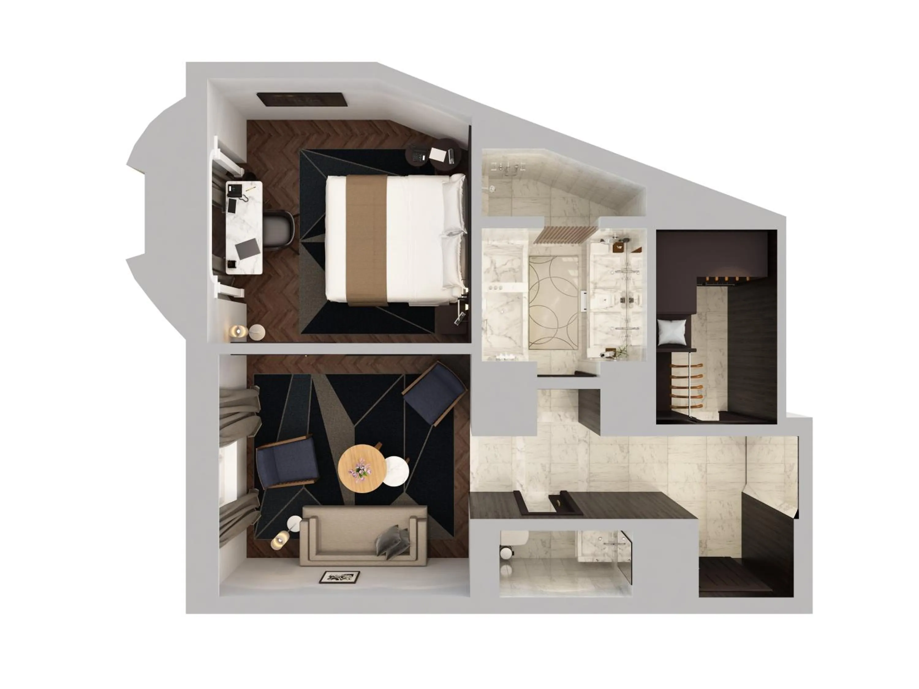 Floor plan in Mandarin Oriental Lutetia, Paris