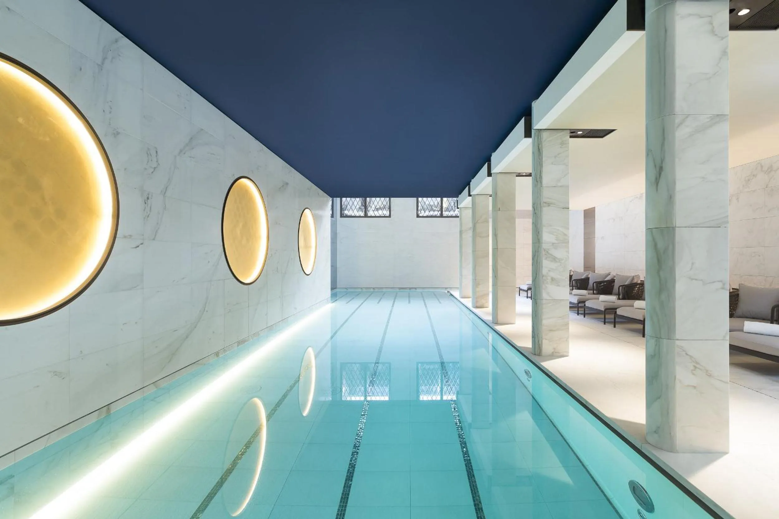 Swimming pool in Mandarin Oriental Lutetia, Paris