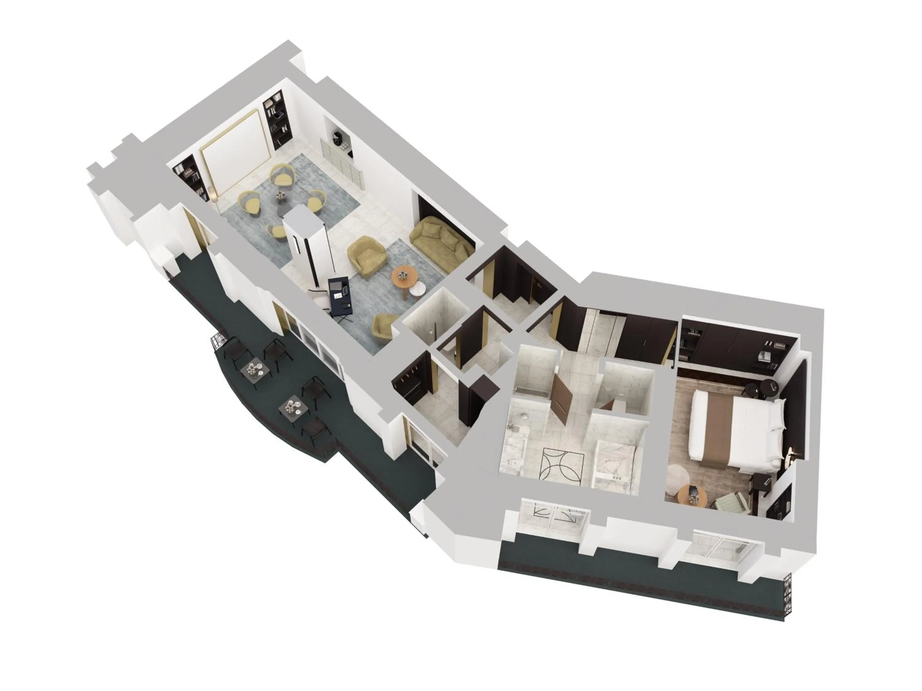 Floor plan in Mandarin Oriental Lutetia, Paris