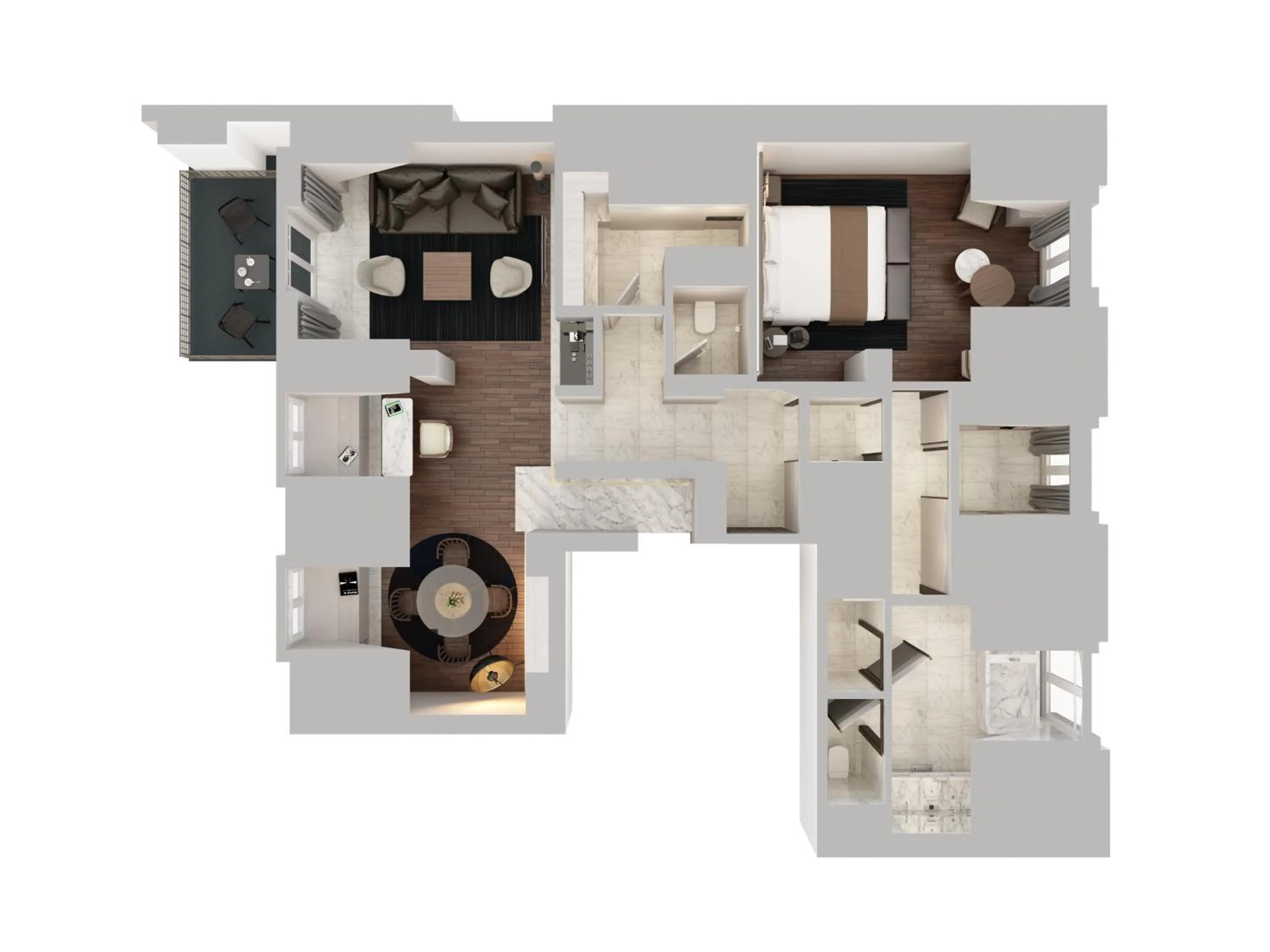 Floor plan in Mandarin Oriental Lutetia, Paris