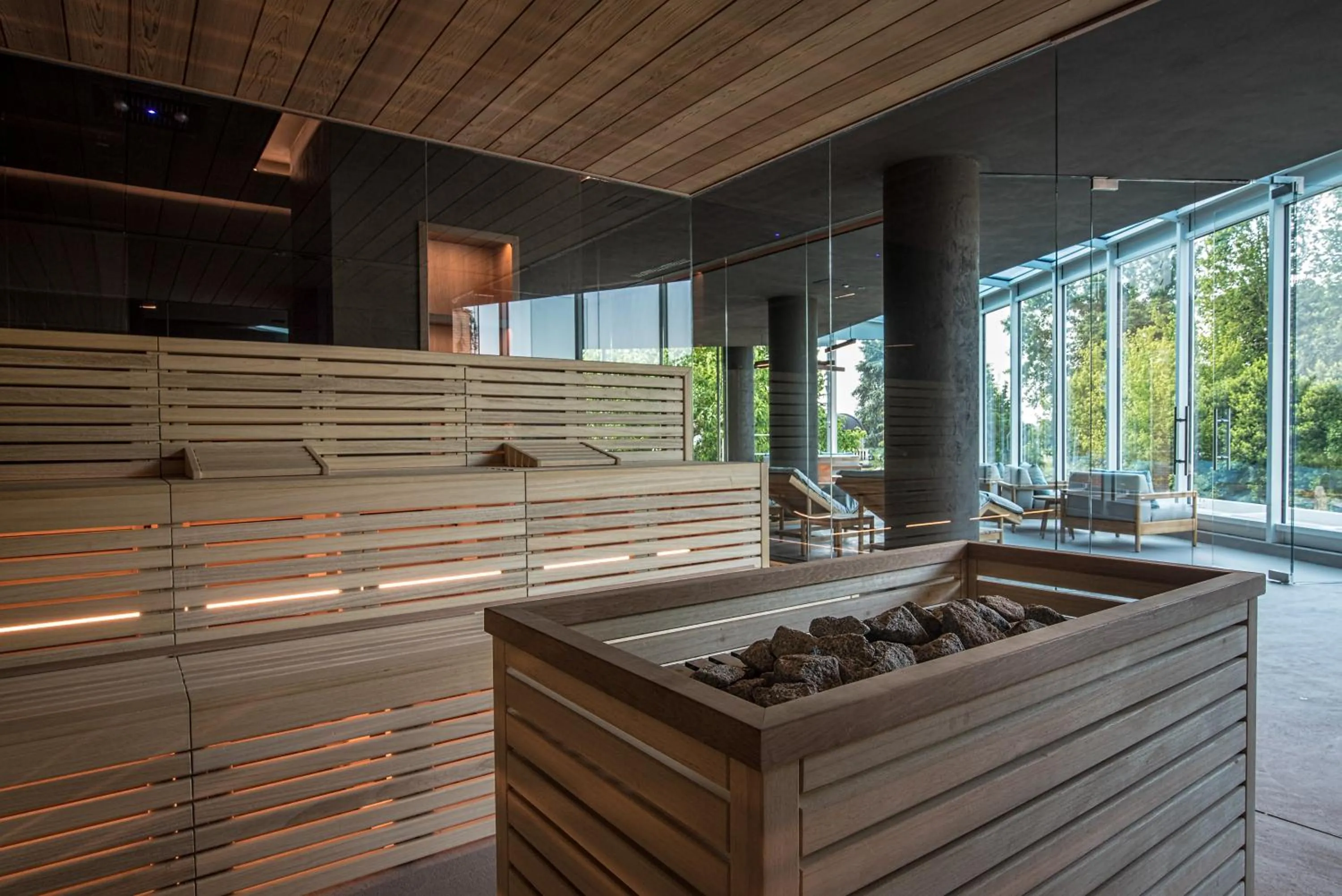 Sauna in Terme Preistoriche Resort & Spa