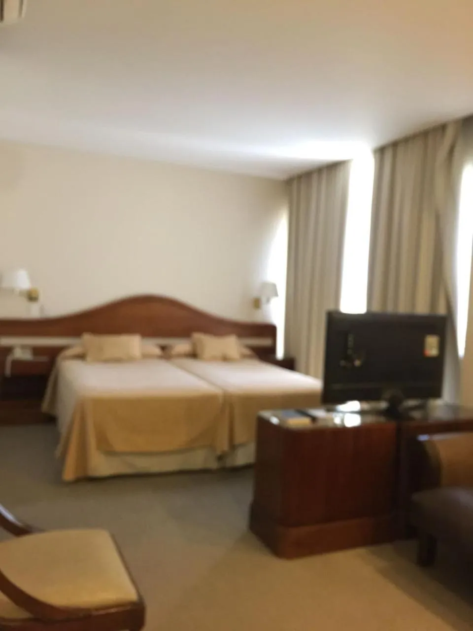 Bed in Hotel Cervantes