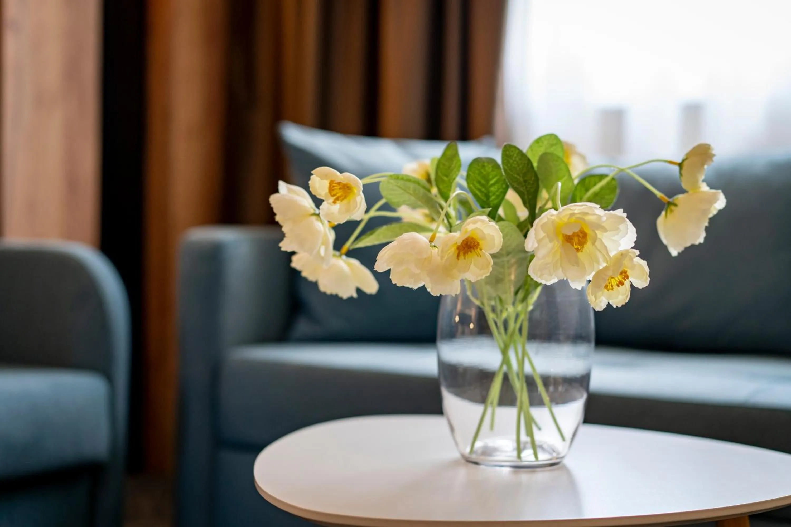 Seating area in Aqua Hotel