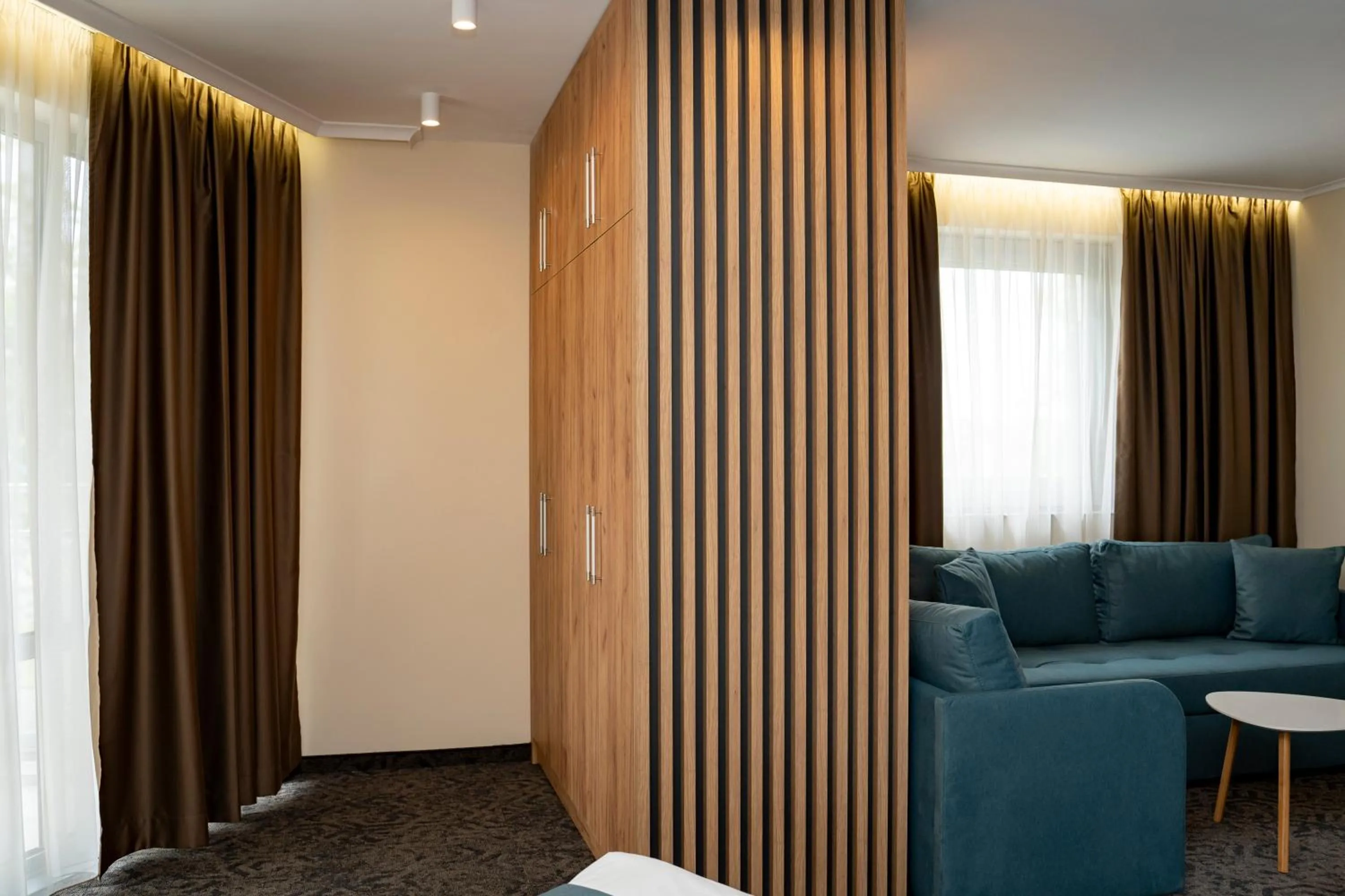 Seating area in Aqua Hotel