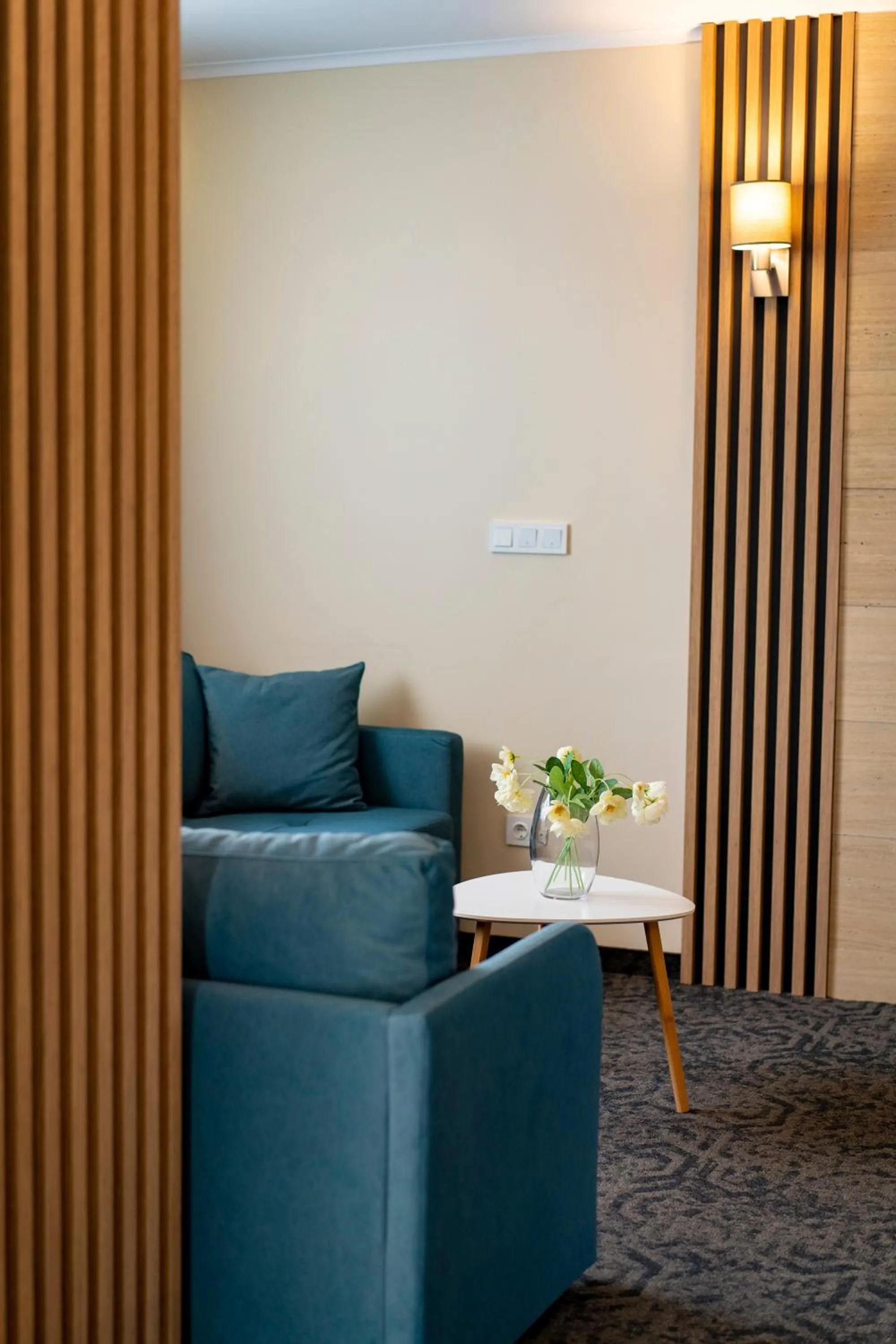 Seating area in Aqua Hotel