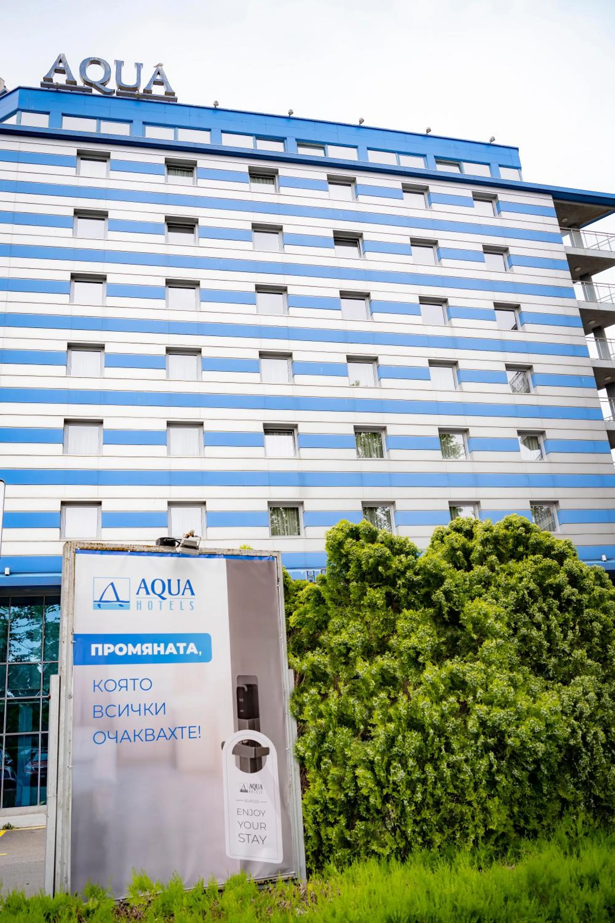 Property building in Aqua Hotel