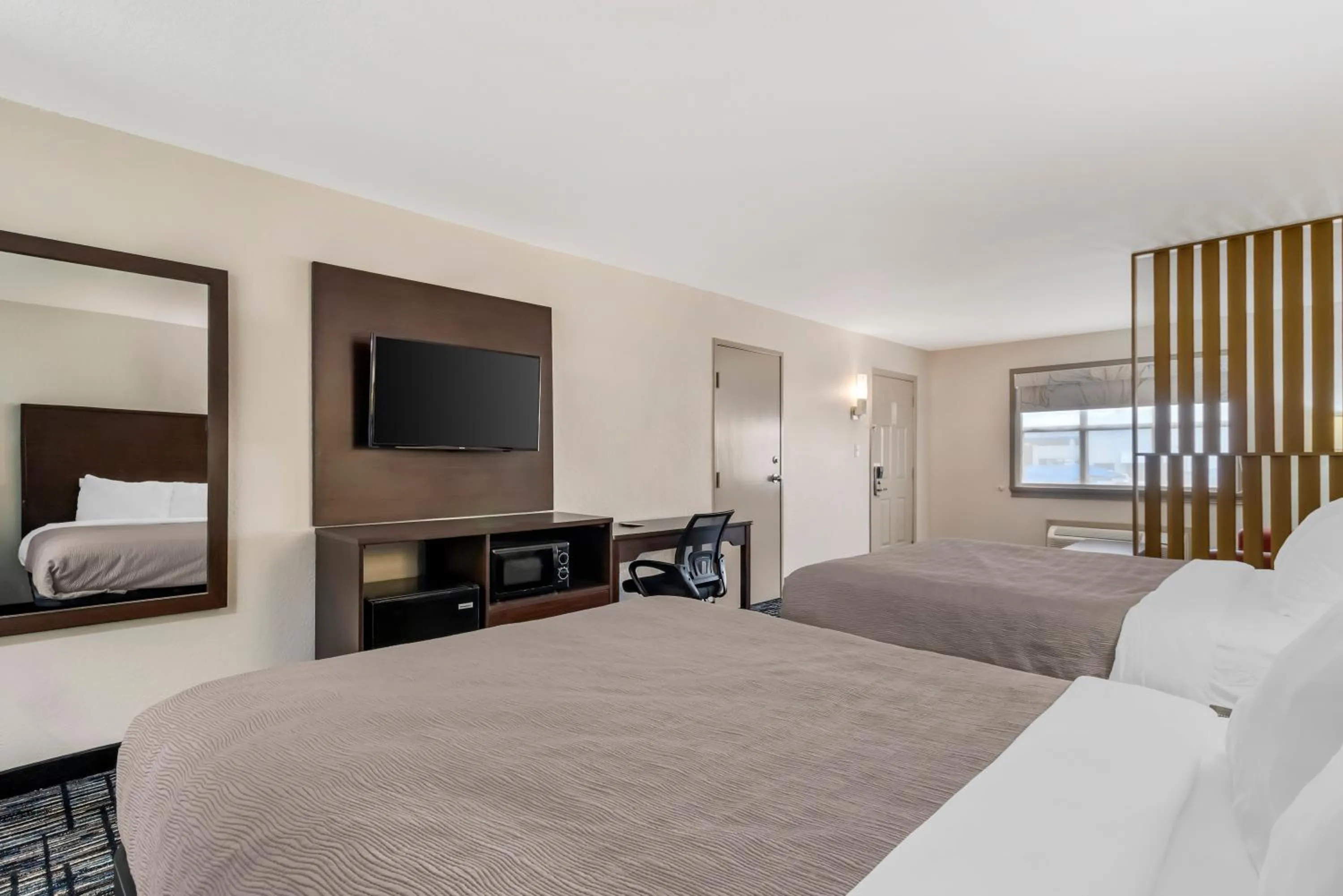 TV and multimedia, Bed in Quality Inn & Suites I-10 near Fiesta Texas