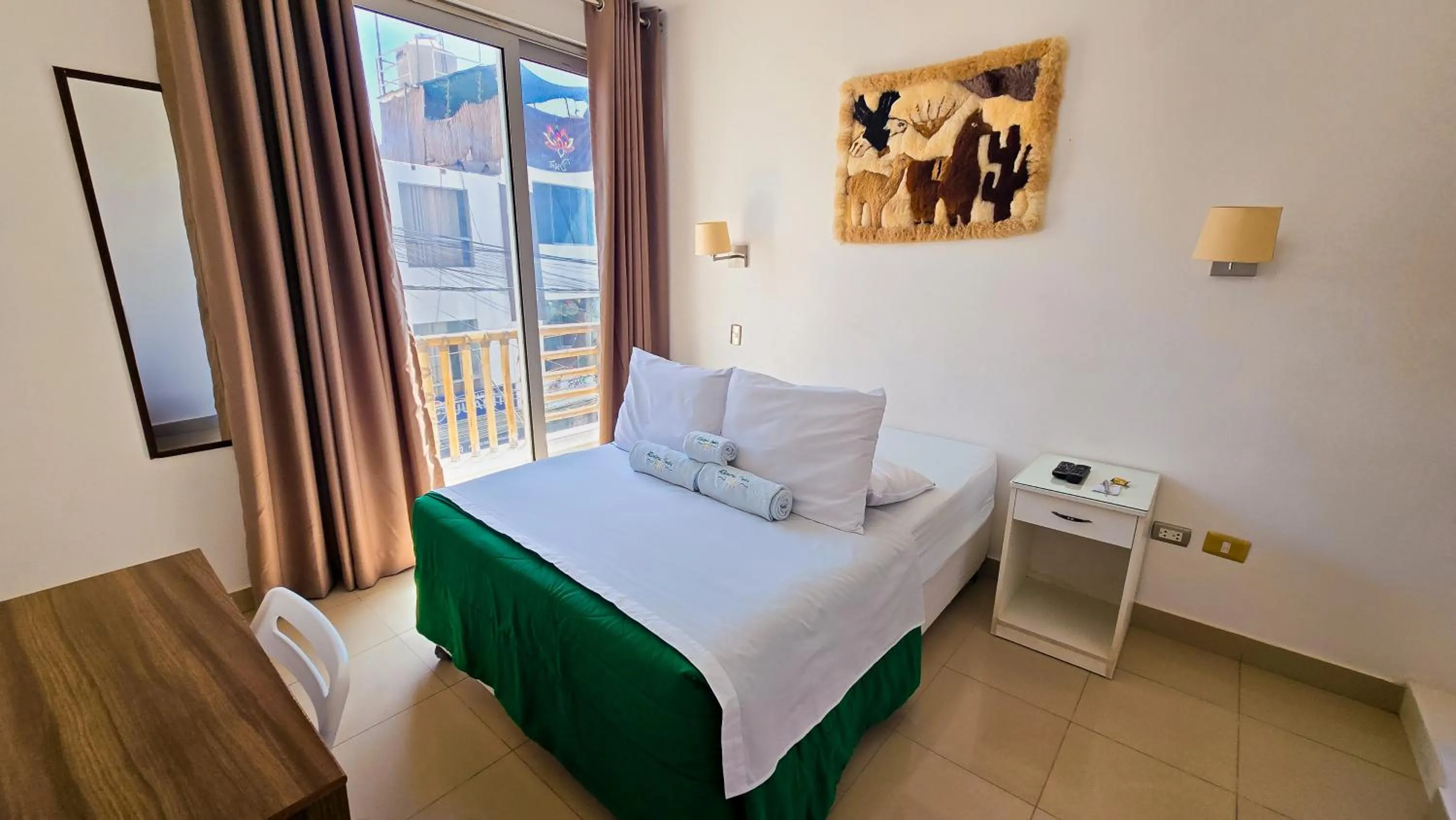 Bed in Hotel Riviera Inka Paracas