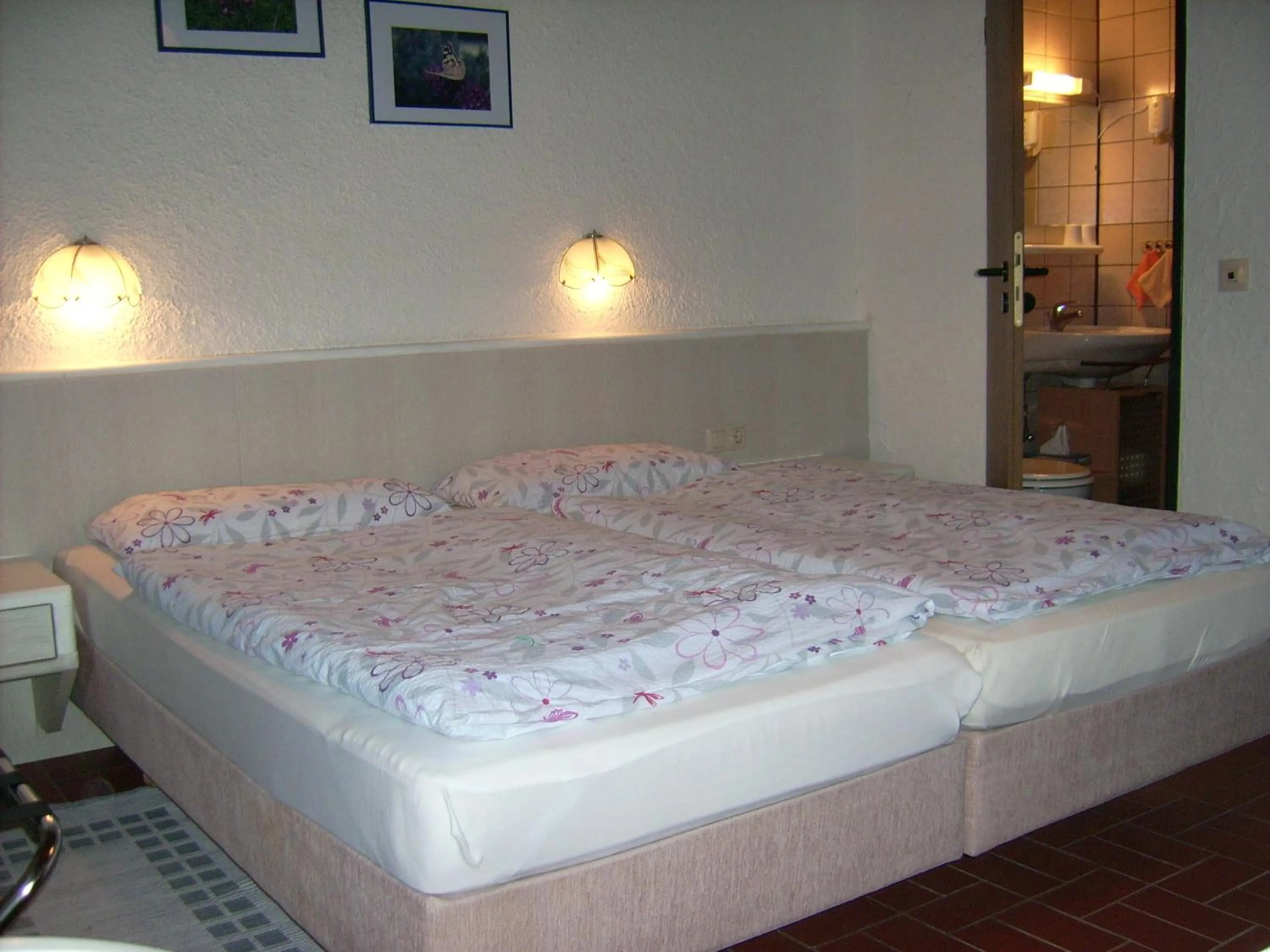 Bed in Gästehaus Hochrhönblick