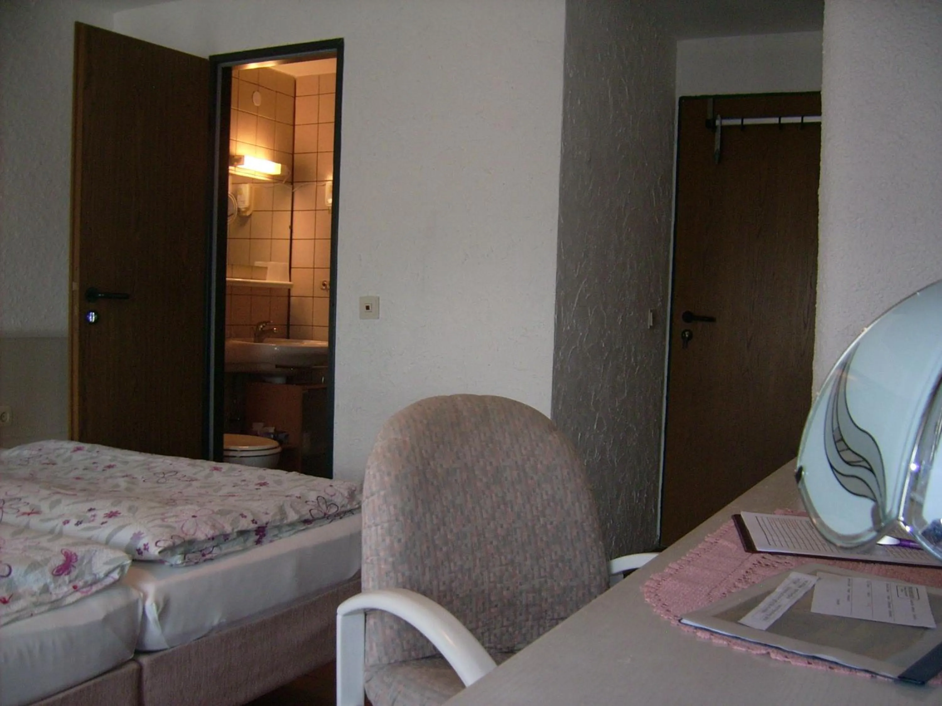 Photo of the whole room, Bed in Gästehaus Hochrhönblick