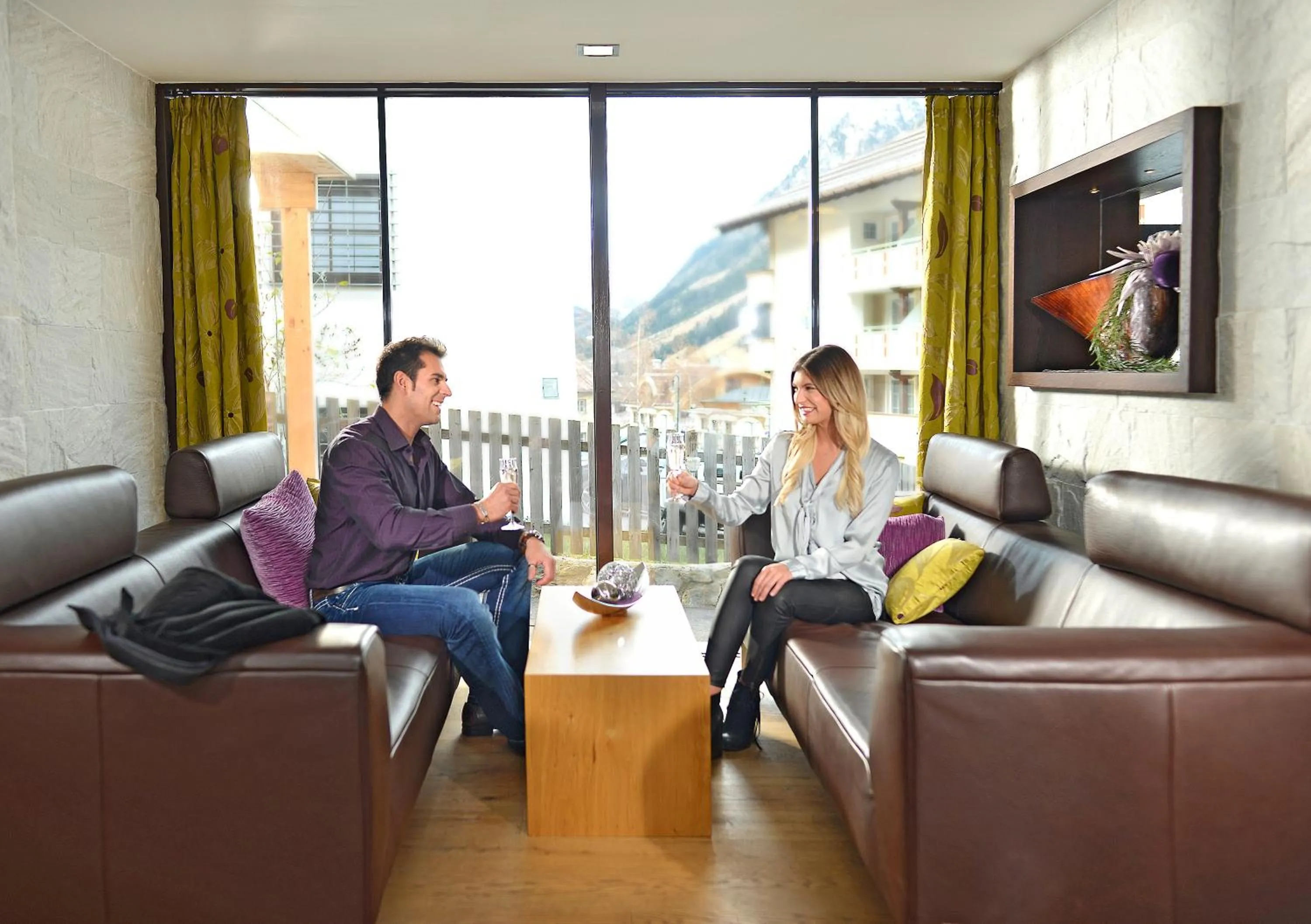 Lobby or reception in Hotel Garni Fimba