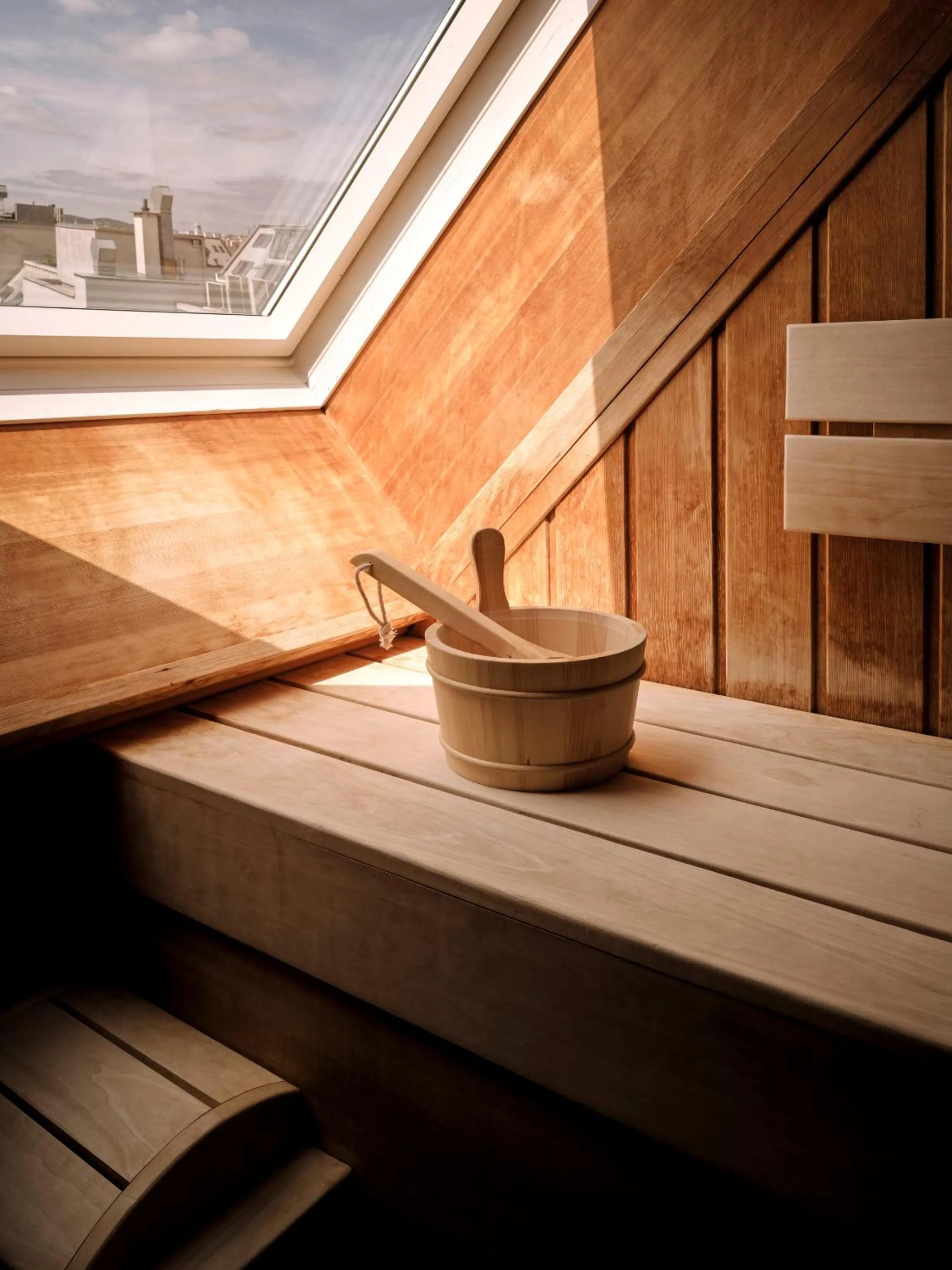 Sauna in Max Brown Hotel 5th District, part of Sircle Collection
