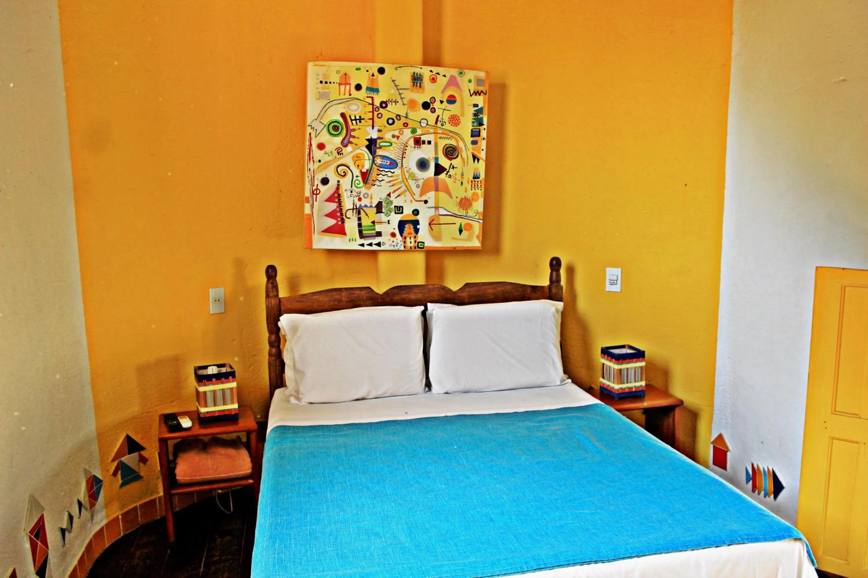 Bed in Art Hotel Aos Sinos Dos Anjos