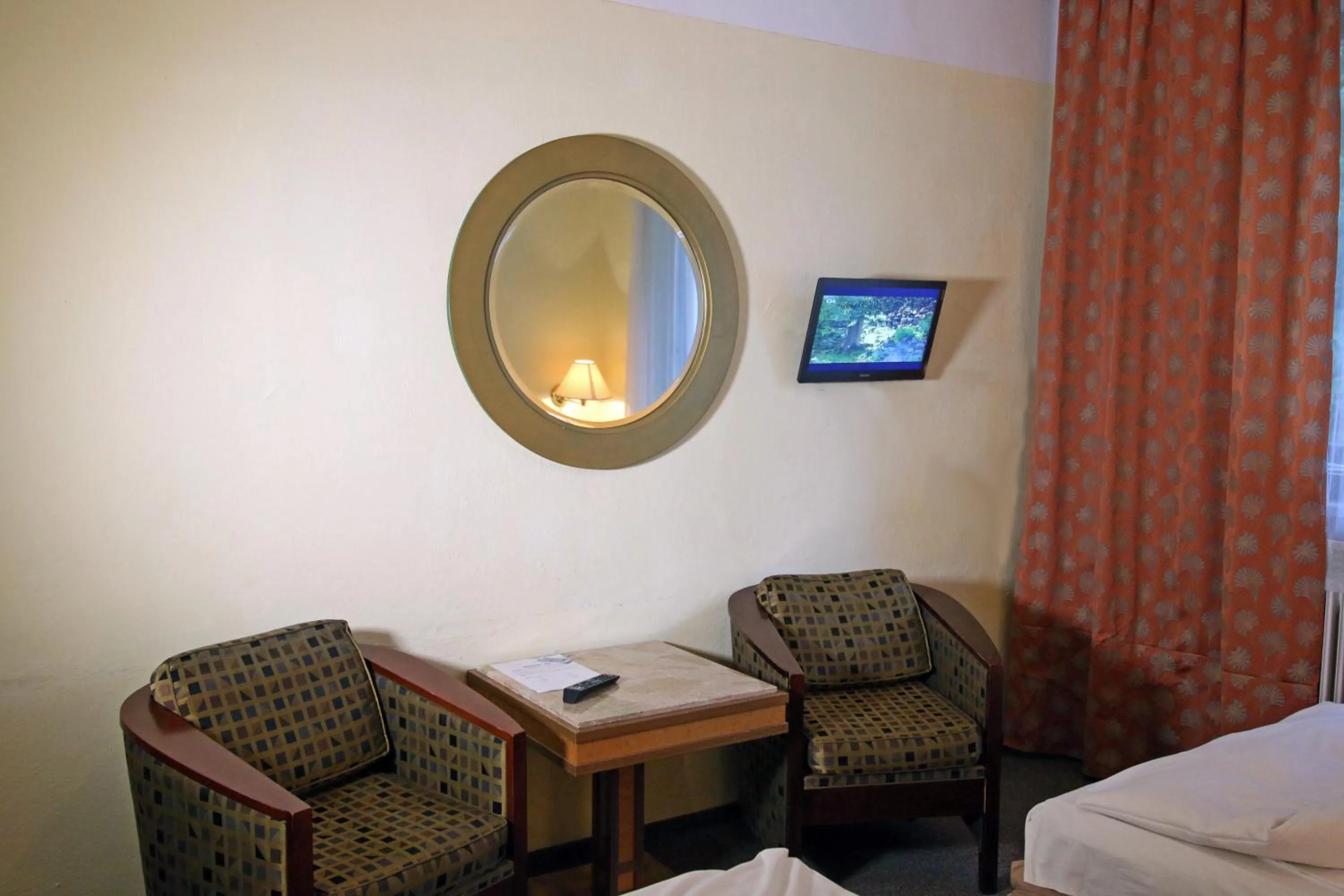 Seating area, Bed in Hotel Medlov Depandance