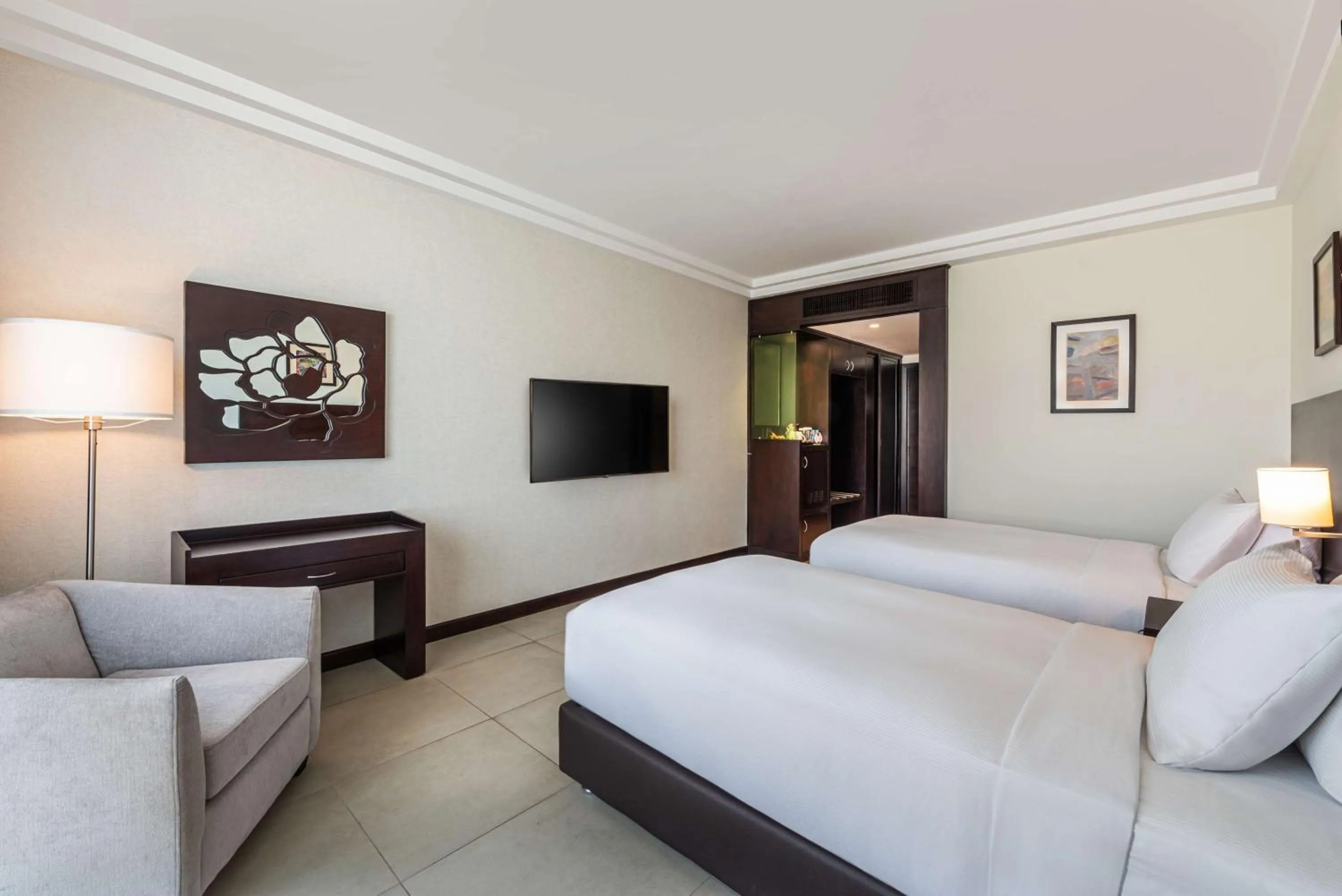 Bed in DoubleTree by Hilton Hotel Aqaba
