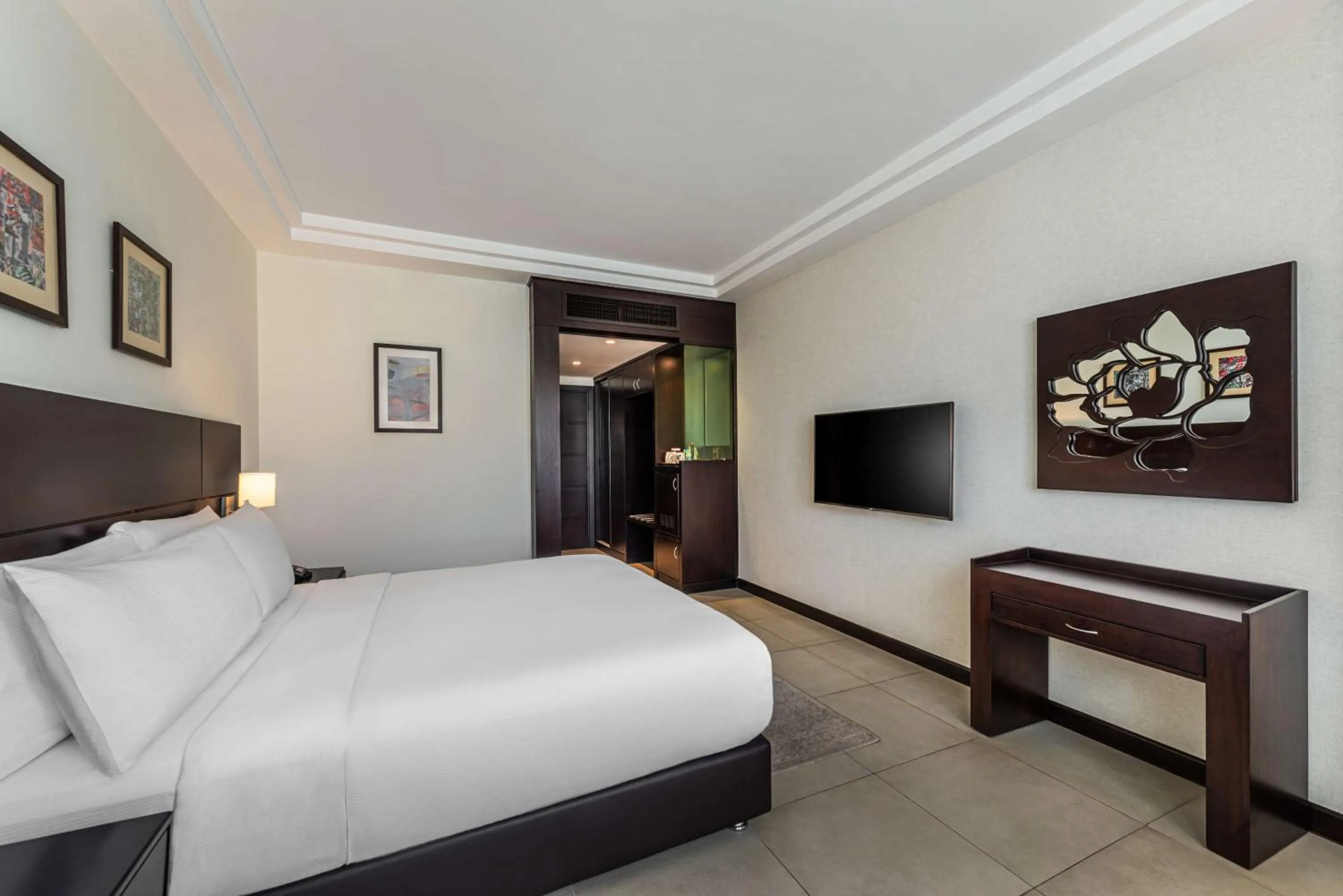 Bed in DoubleTree by Hilton Hotel Aqaba