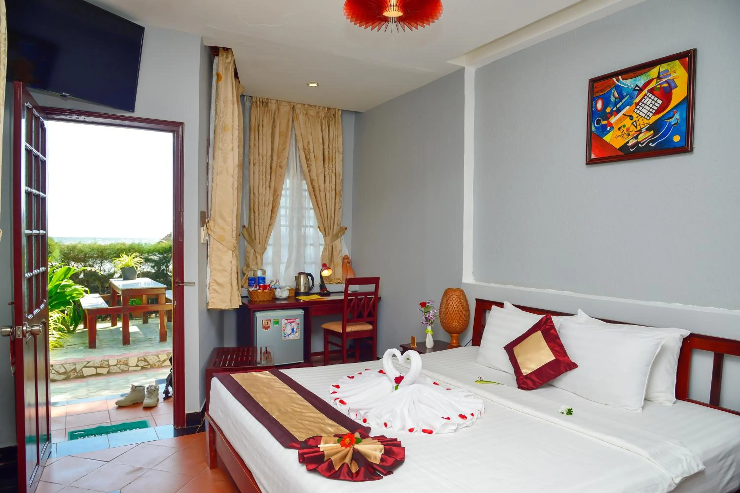Bed in Thai Hoa Mui Ne Resort