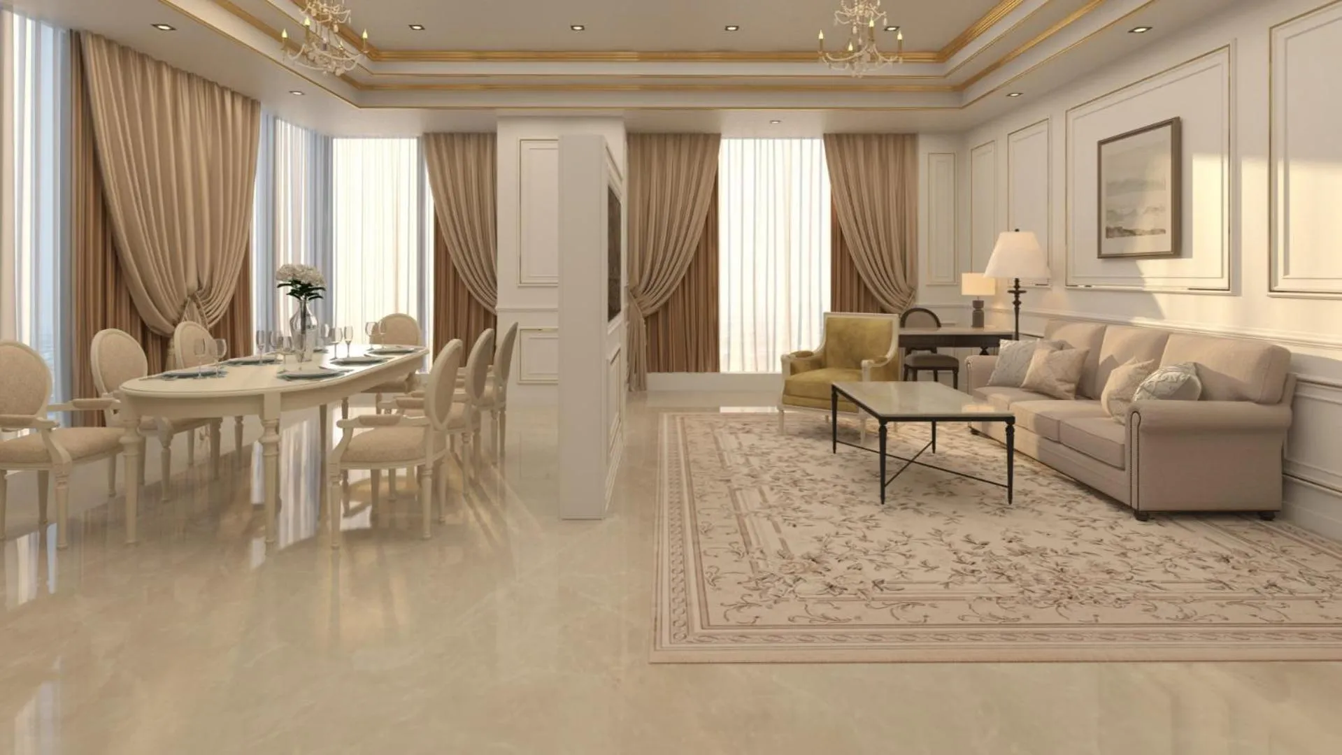 Living room in Grand Plaza Hotel Hanoi