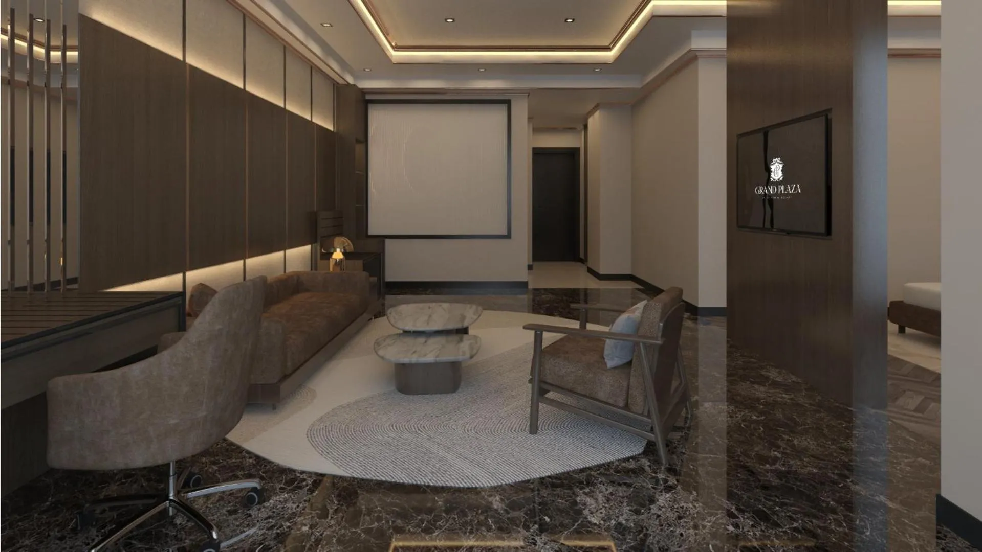 Living room in Grand Plaza Hotel Hanoi