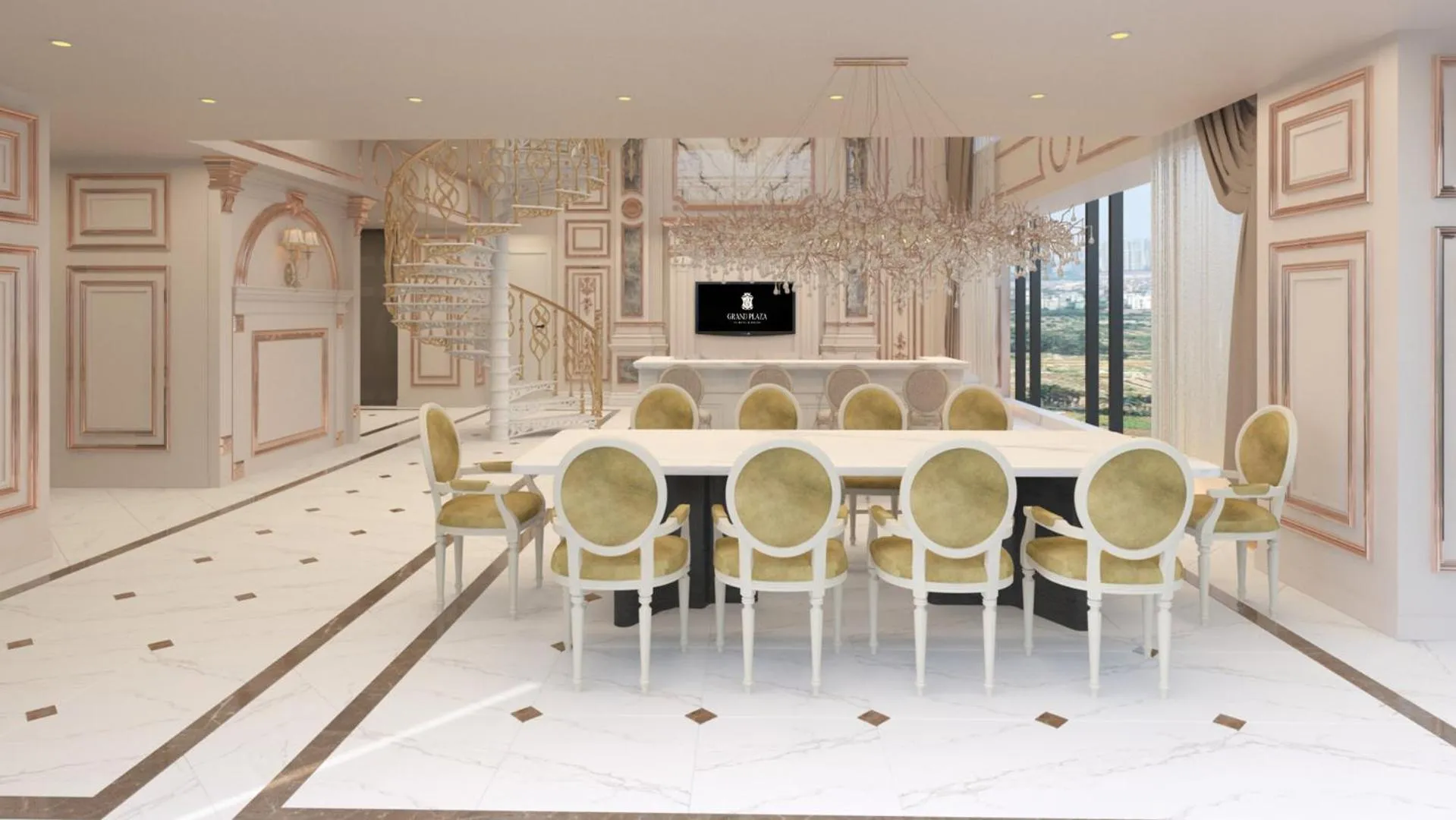 Living room in Grand Plaza Hotel Hanoi