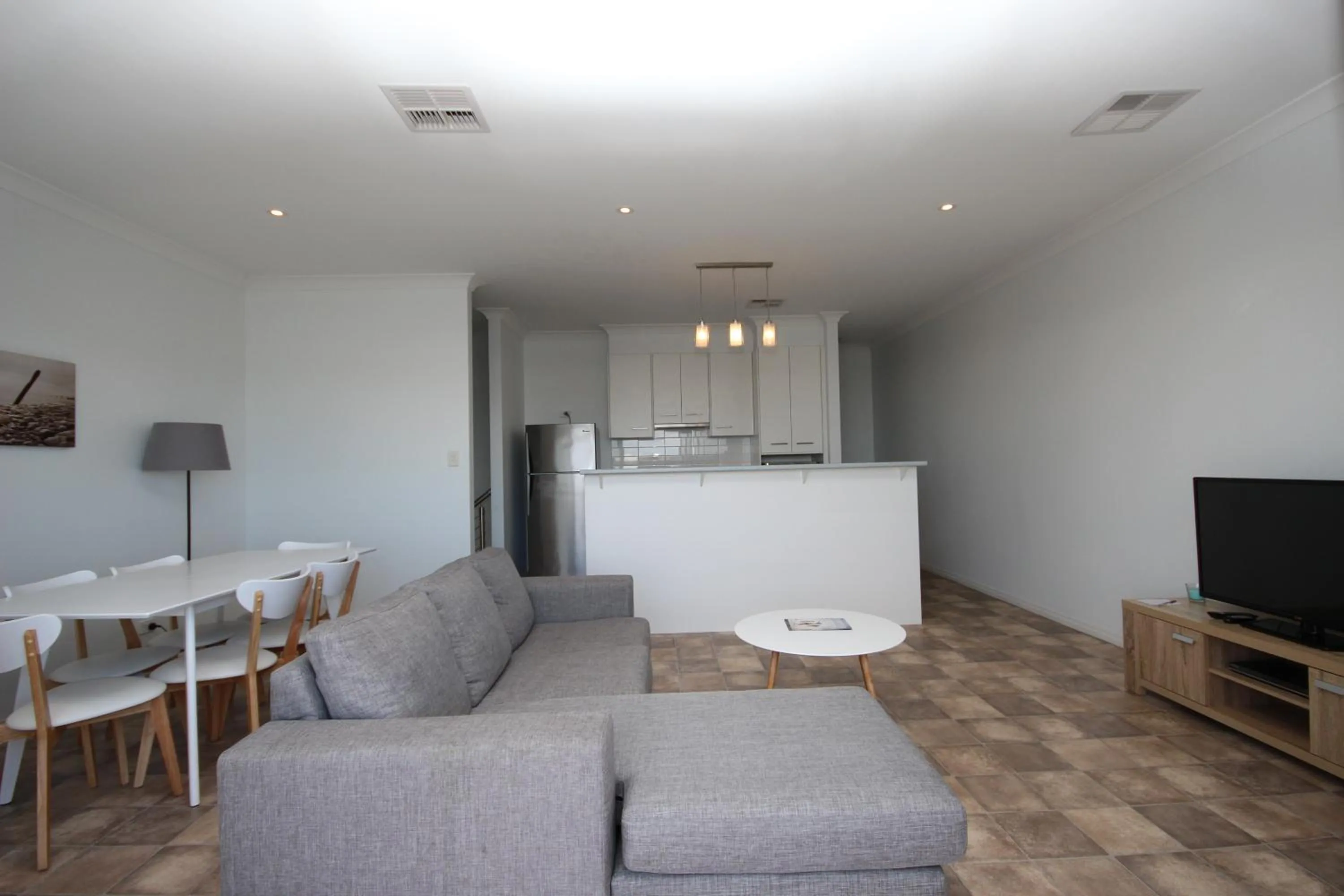 Living room in Wallaroo Marina Apartments