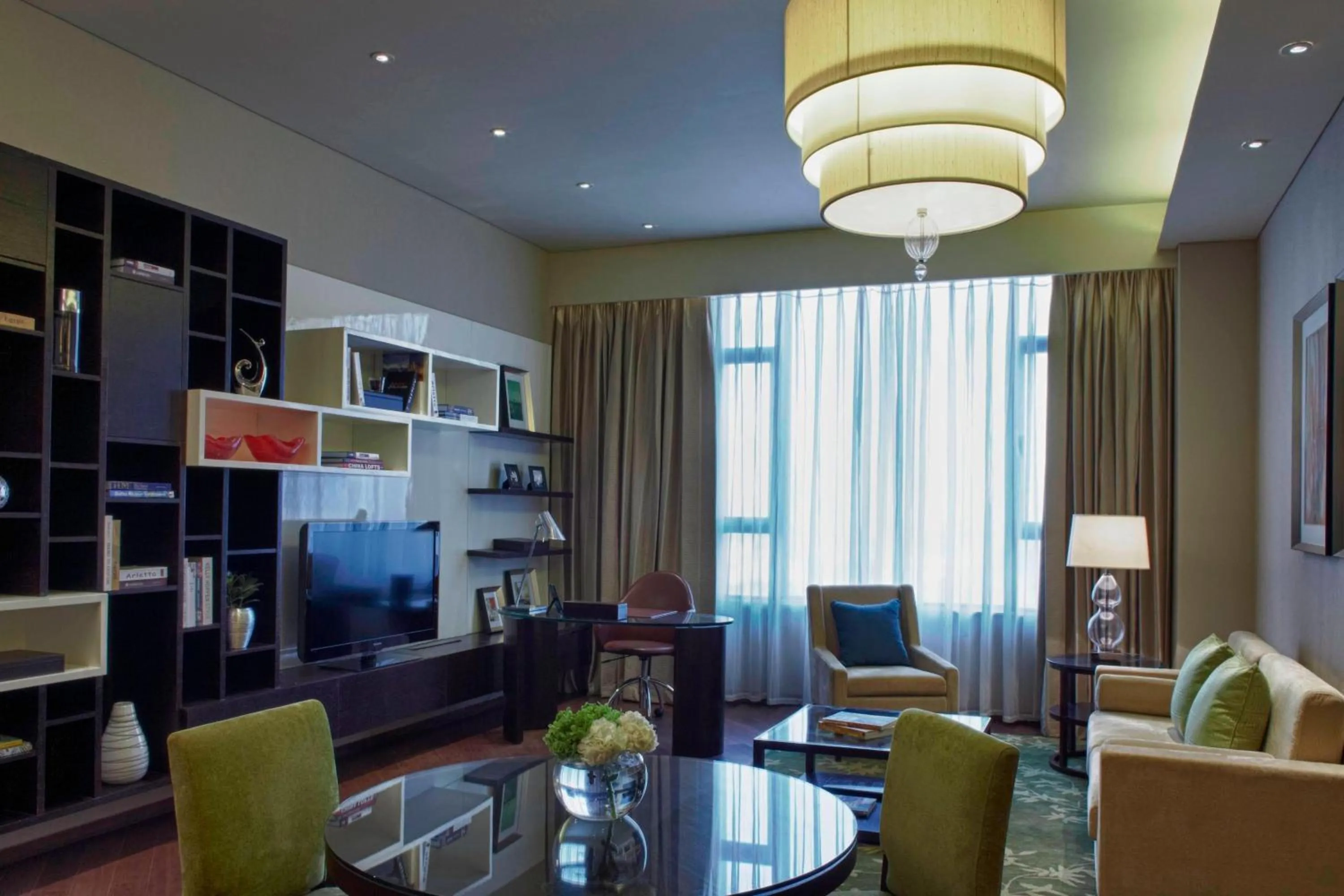 Living room in Marriott Executive Apartment Tianjin Lakeview