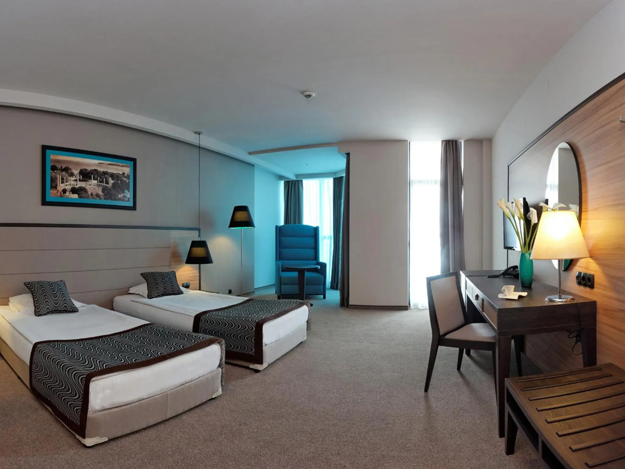 Photo of the whole room, Bed in Astera Hotel & Spa with FREE PRIVATE BEACH